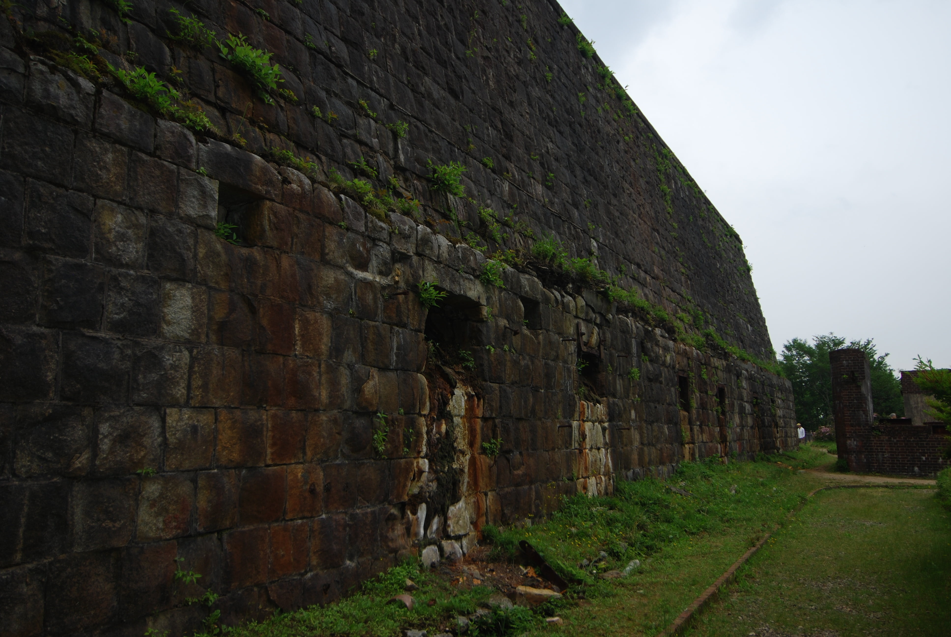 the past, outdoors, building exterior, archaeology, wall, ancient civilization, historic sites, sky, ehime prefecture, granite, architecture, history, day, HD Wallpaper