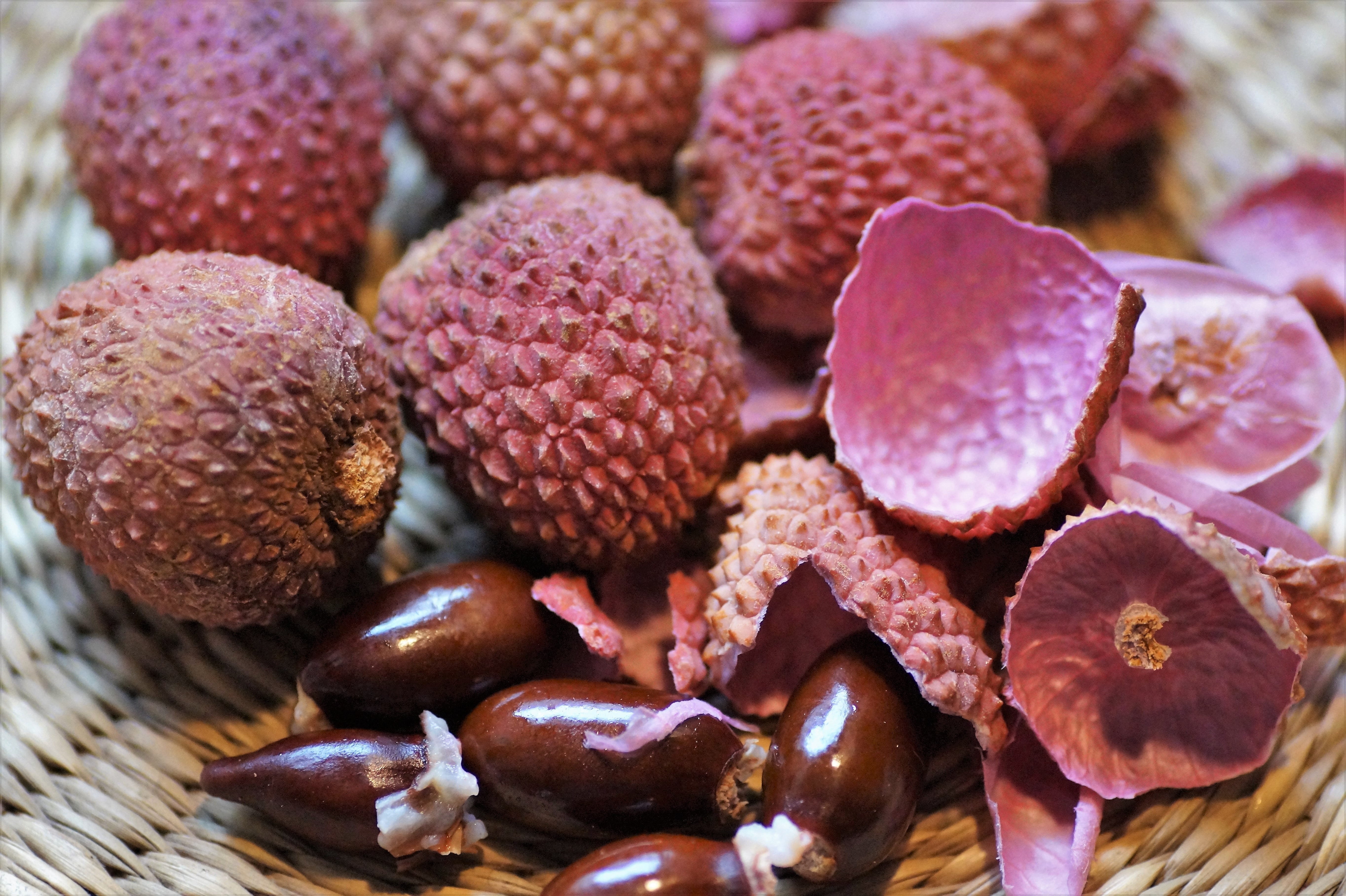 no people, nut - food, food, focus on foreground, full frame, asian, litchi, basket, close-up, refreshing, 5K, exotic, freshness, abundance, awesome, wellbeing, HD Wallpaper