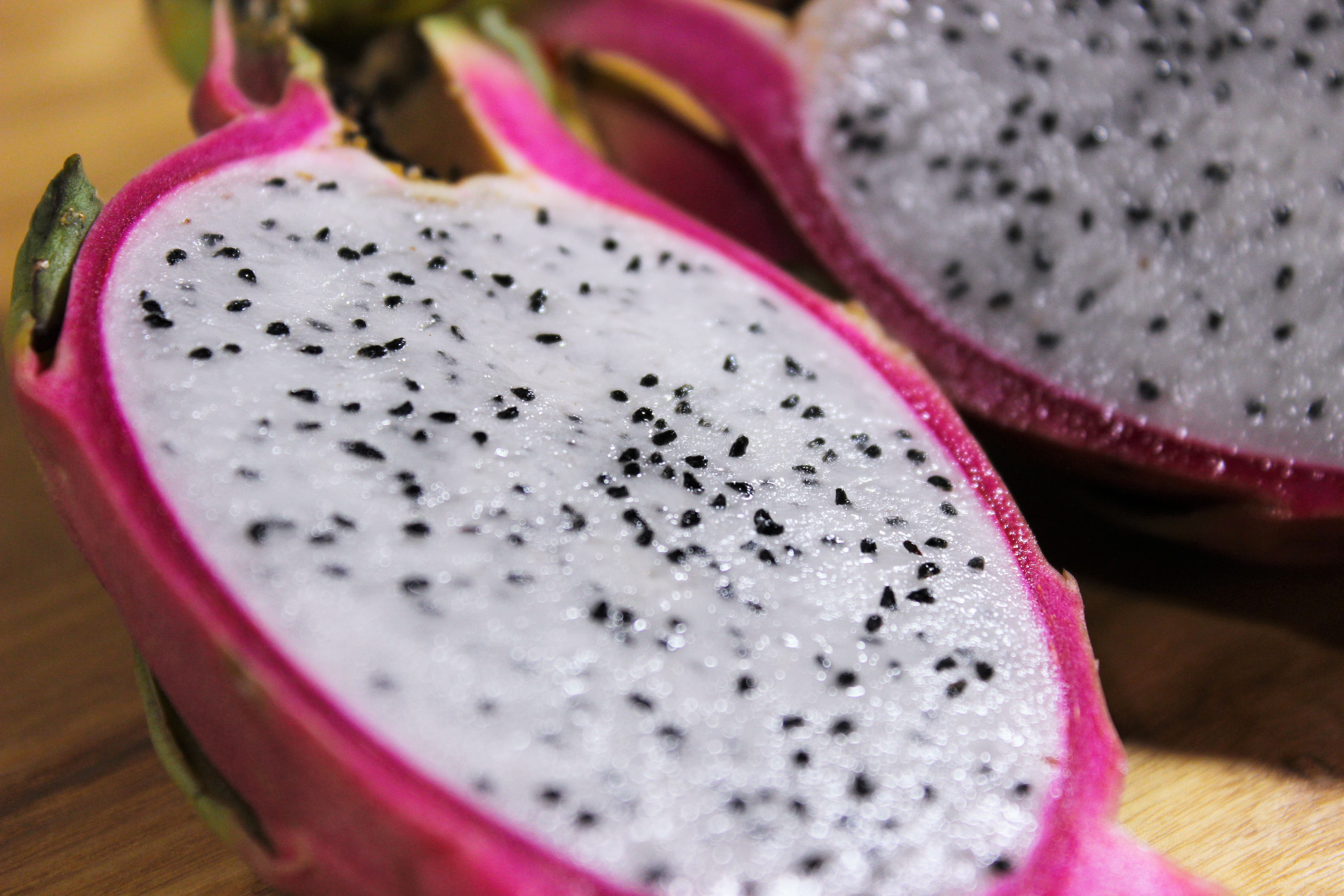 seeds, cross section, 5K, studio shot, high angle view, healthy eating, cut, selective focus, slice, dragon, pink color, color, fruit, purple, no people, HD Wallpaper