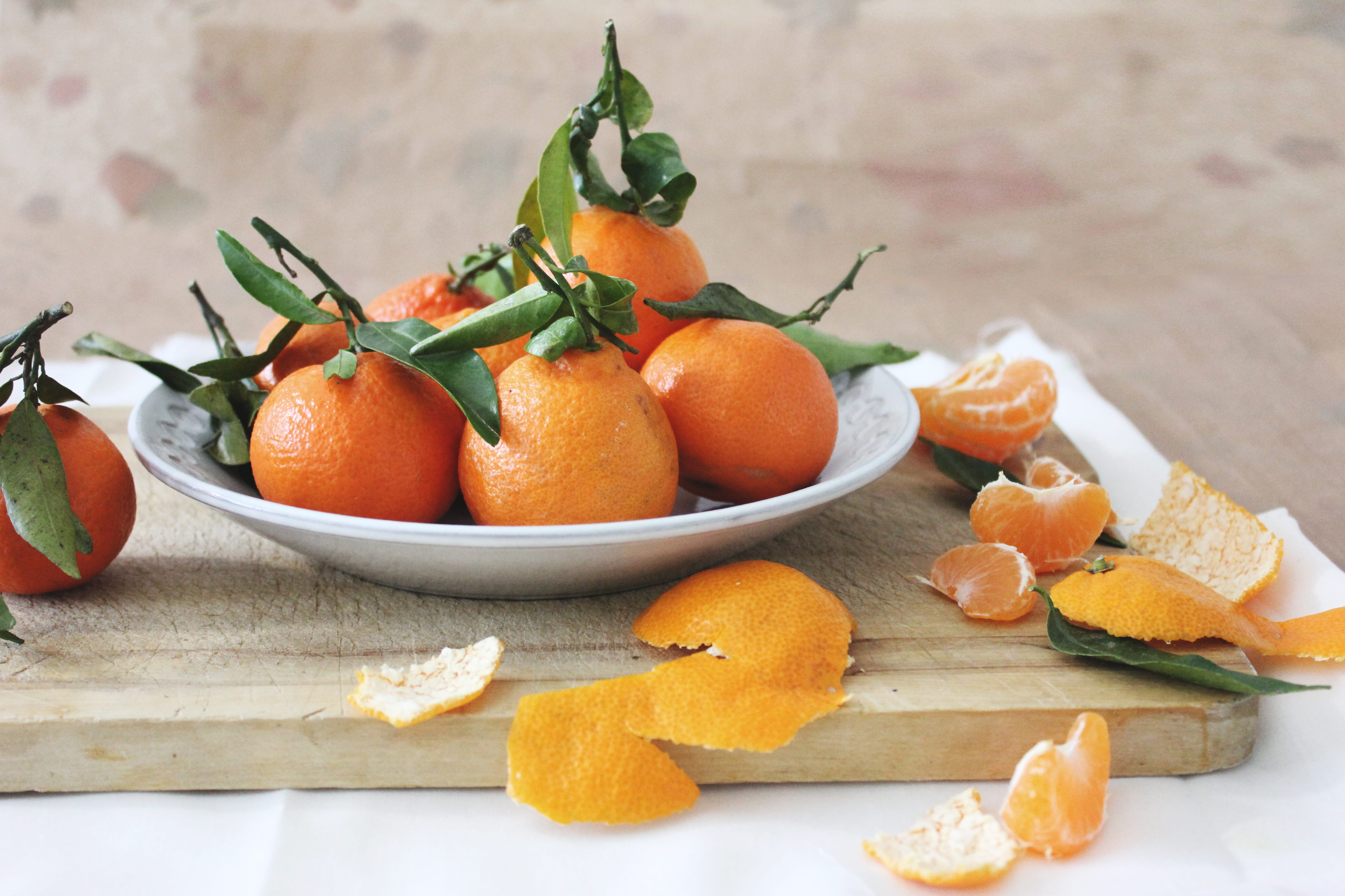 orange, peel, pomelo, close-up, mixing bowl, plant part, orange - fruit, orange color, indoors, vegetable, fruit, wellbeing, 5K, wood - material, healthy eating, HD Wallpaper