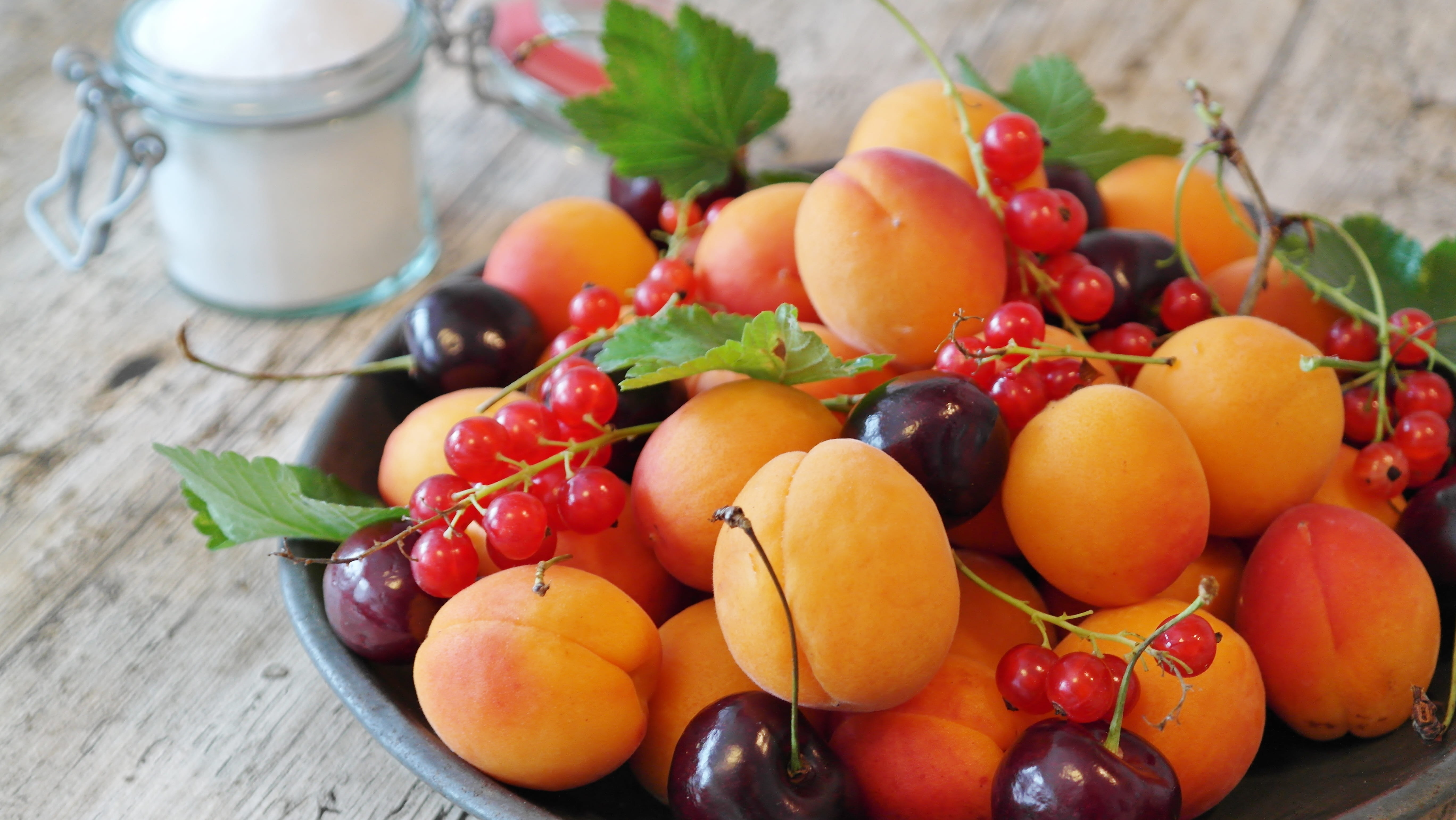 variation, currants, healthy eating, large group of objects, cherries, orange color, cherry, food and drink, freshness, leaf, ripe, no people, vegetarian food, HD Wallpaper