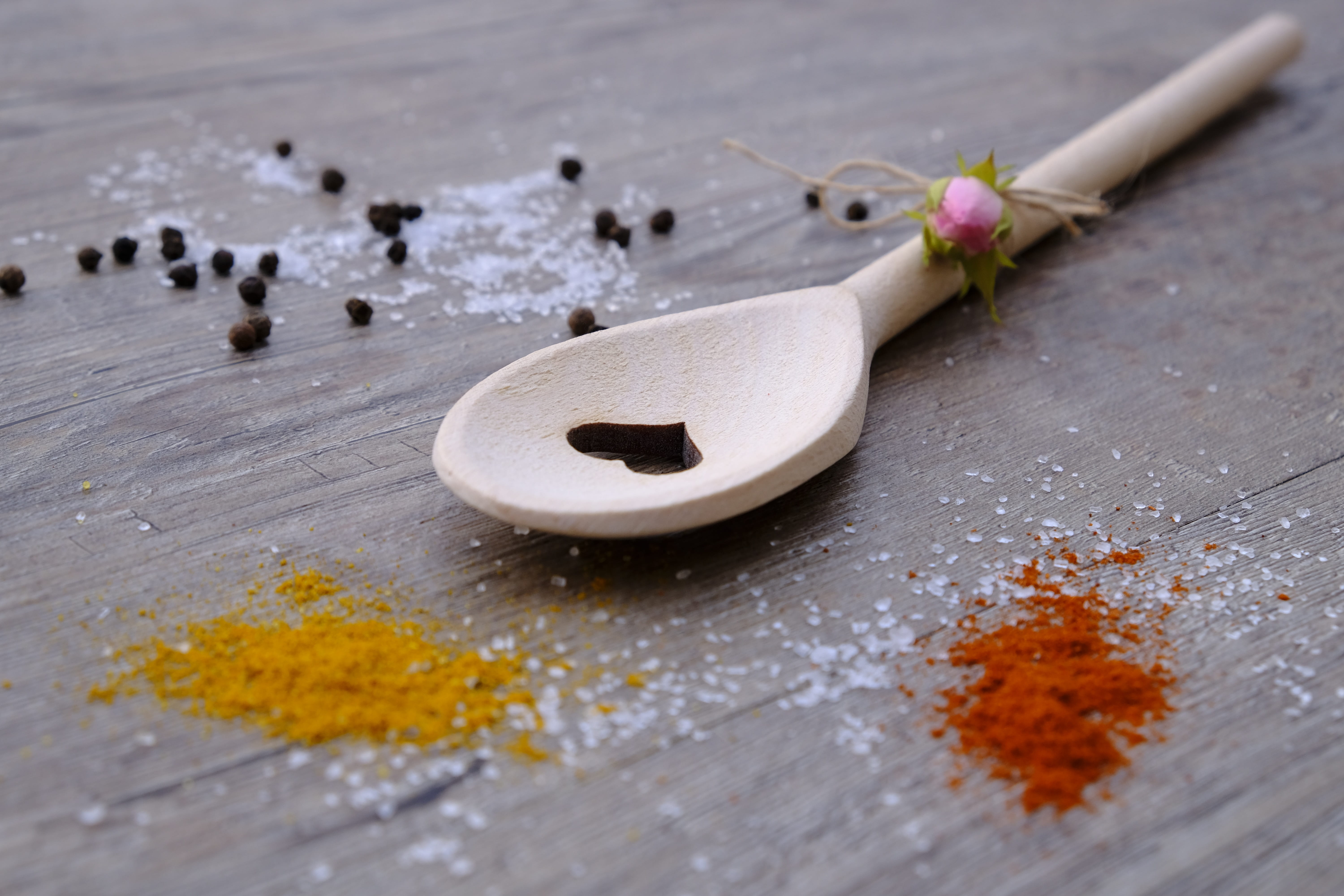 freshness, blossom, spices, invitation, no people, background, food, wooden spoon, still life, social issues, high angle view, seasoning, paprika, day, HD Wallpaper