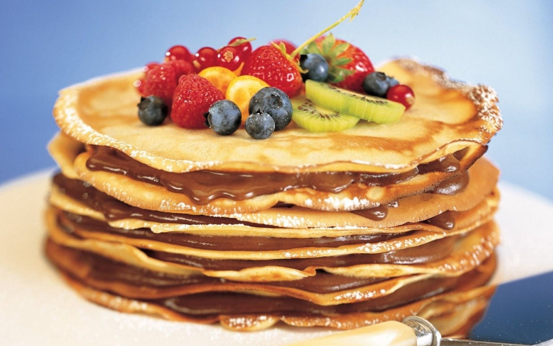breakfast, no People, shrovetide, pastry, gourmet, blueberry, food, baked pastry item, 1080P, strawberry, ready-to-eat, plate, red, sweet, indoors, snack, HD Wallpaper