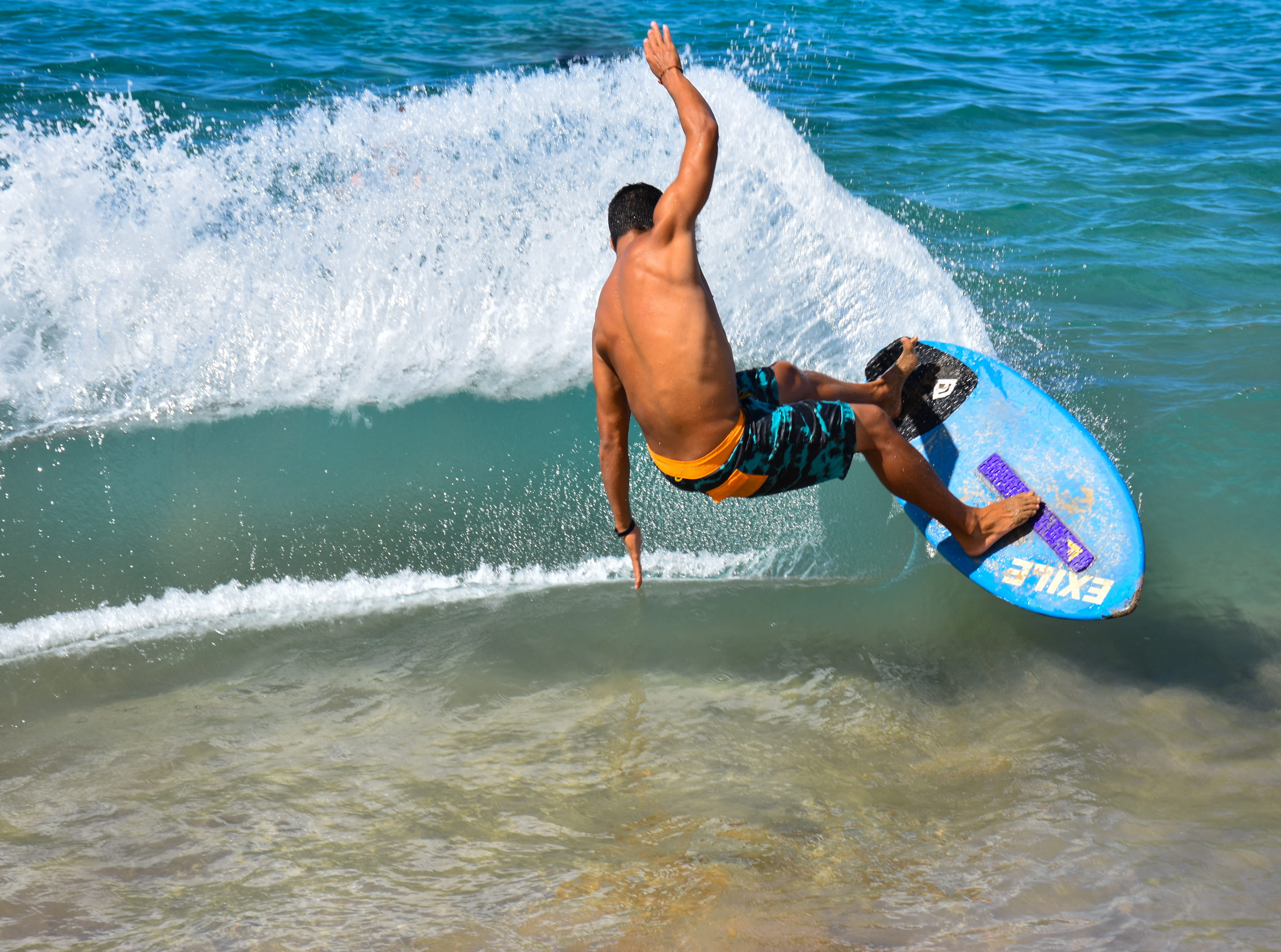 men, person, shirtless, aquatic sport, 4K, nature, day, real people, Sport, shorts, sea, water, vacations, adventure, ocean, lifestyles, sports, Beach, HD Wallpaper