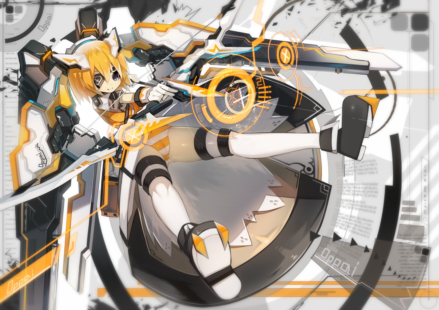 artwork, mamuru, 720P, mecha girls, HD Wallpaper