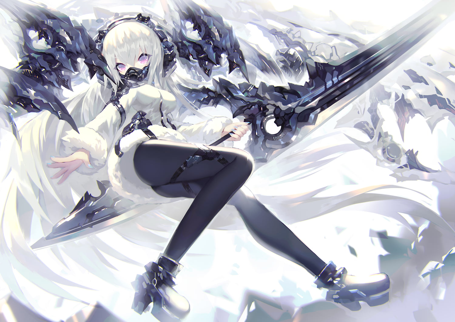 artwork, 720P, mecha girls, mamuru, HD Wallpaper