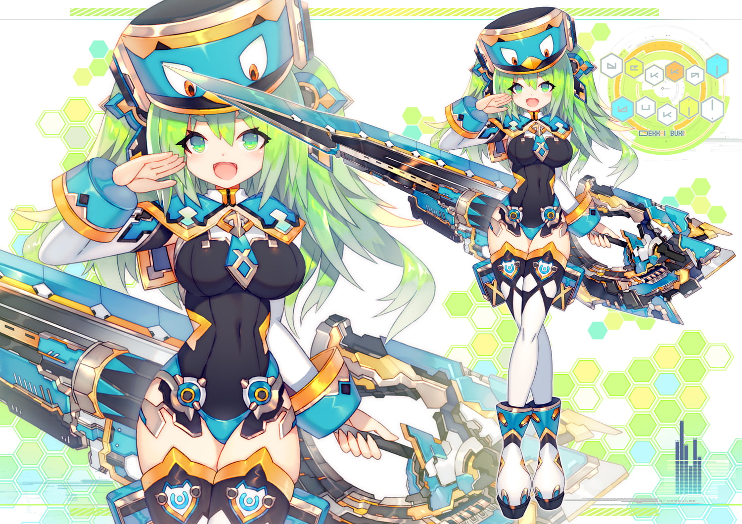 artwork, mecha girls, mamuru, 720P, HD Wallpaper