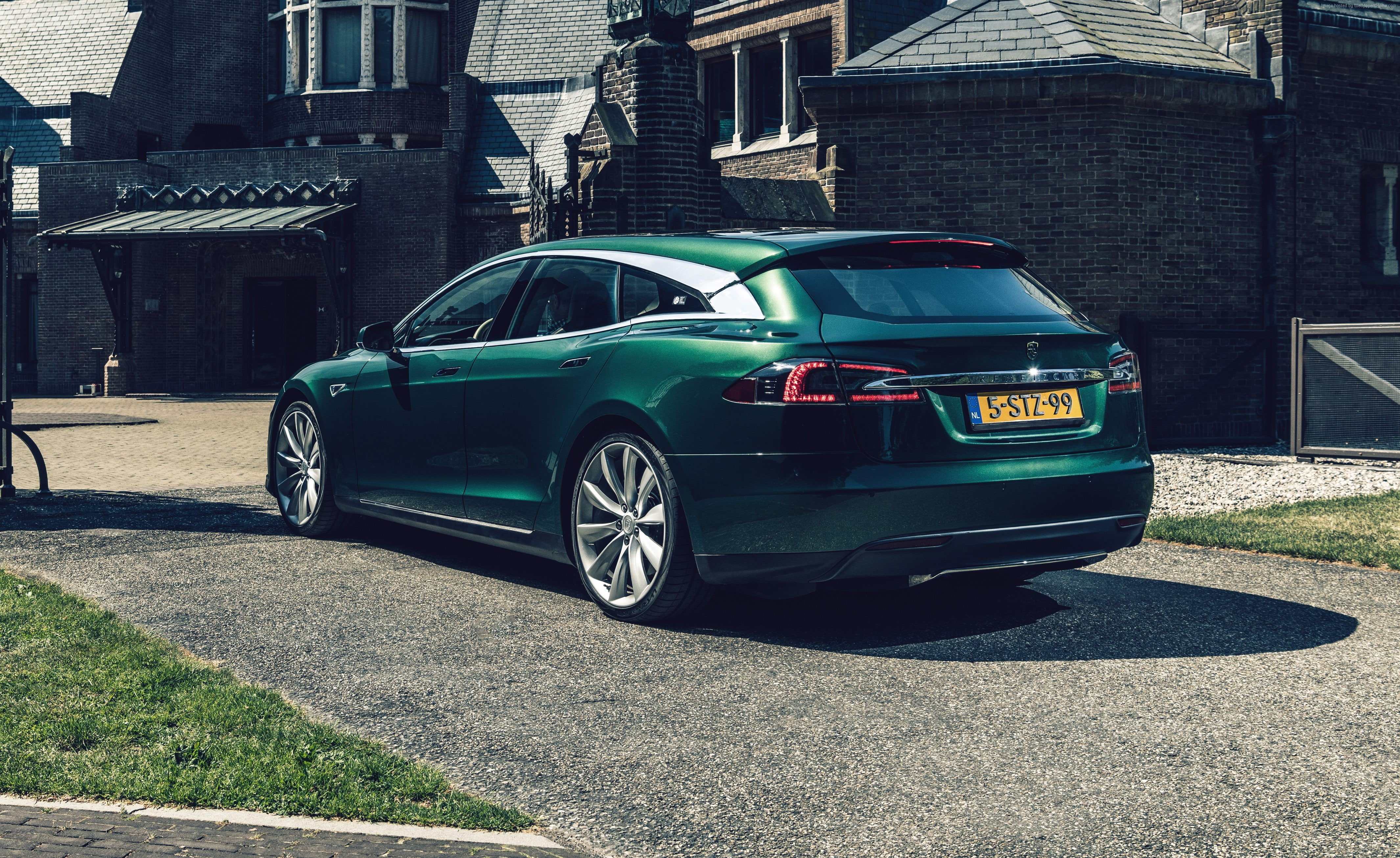 4K, Tesla Model S Shooting Brake, 4K, 2018 Cars, electric car, HD Wallpaper