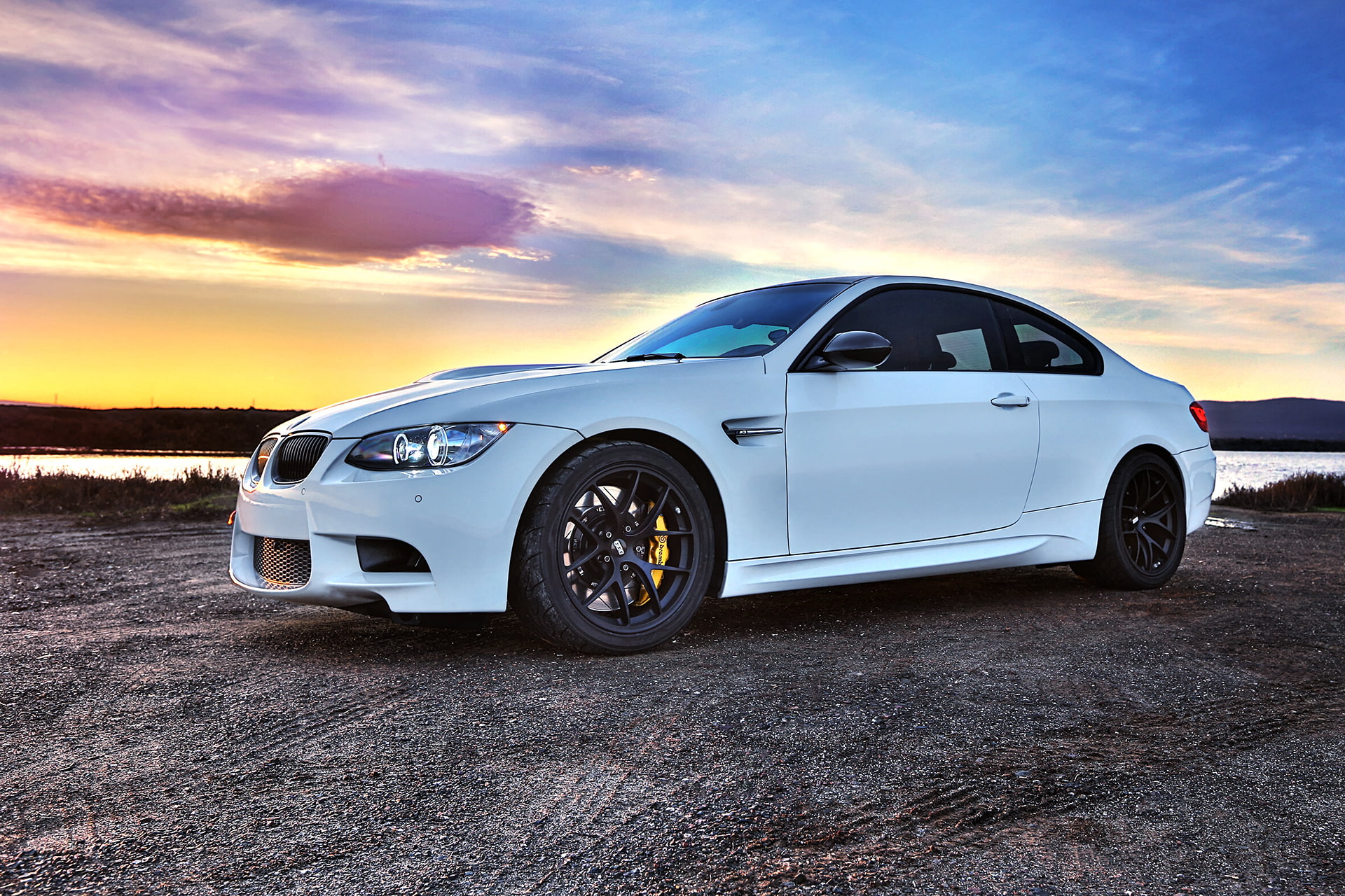BMW, Brembo, black, bbs, brake, BBC, e92, wheels, drives, 1080P, coupe, white, HD Wallpaper
