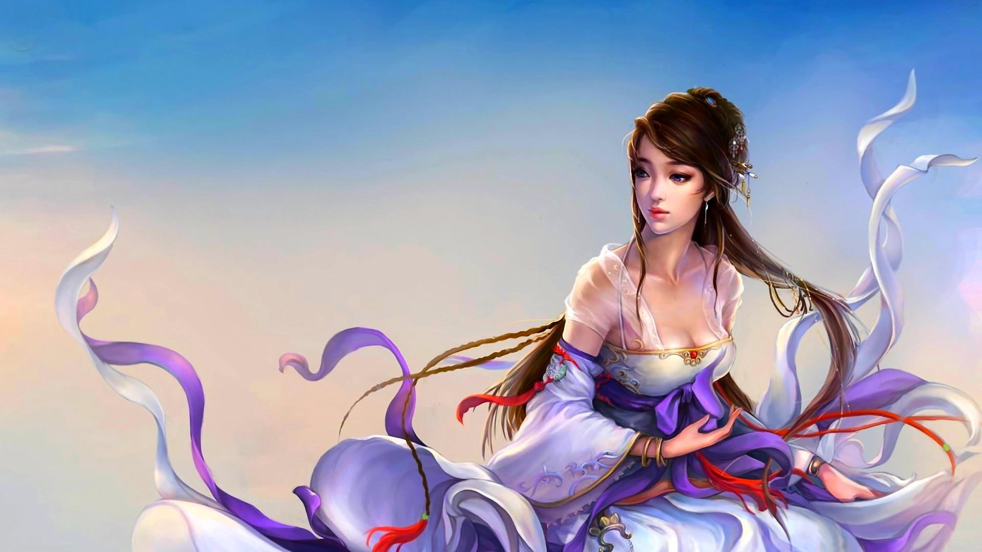 1080P, beauty, princess, 3d and abstract, angel, gorgeous, HD Wallpaper