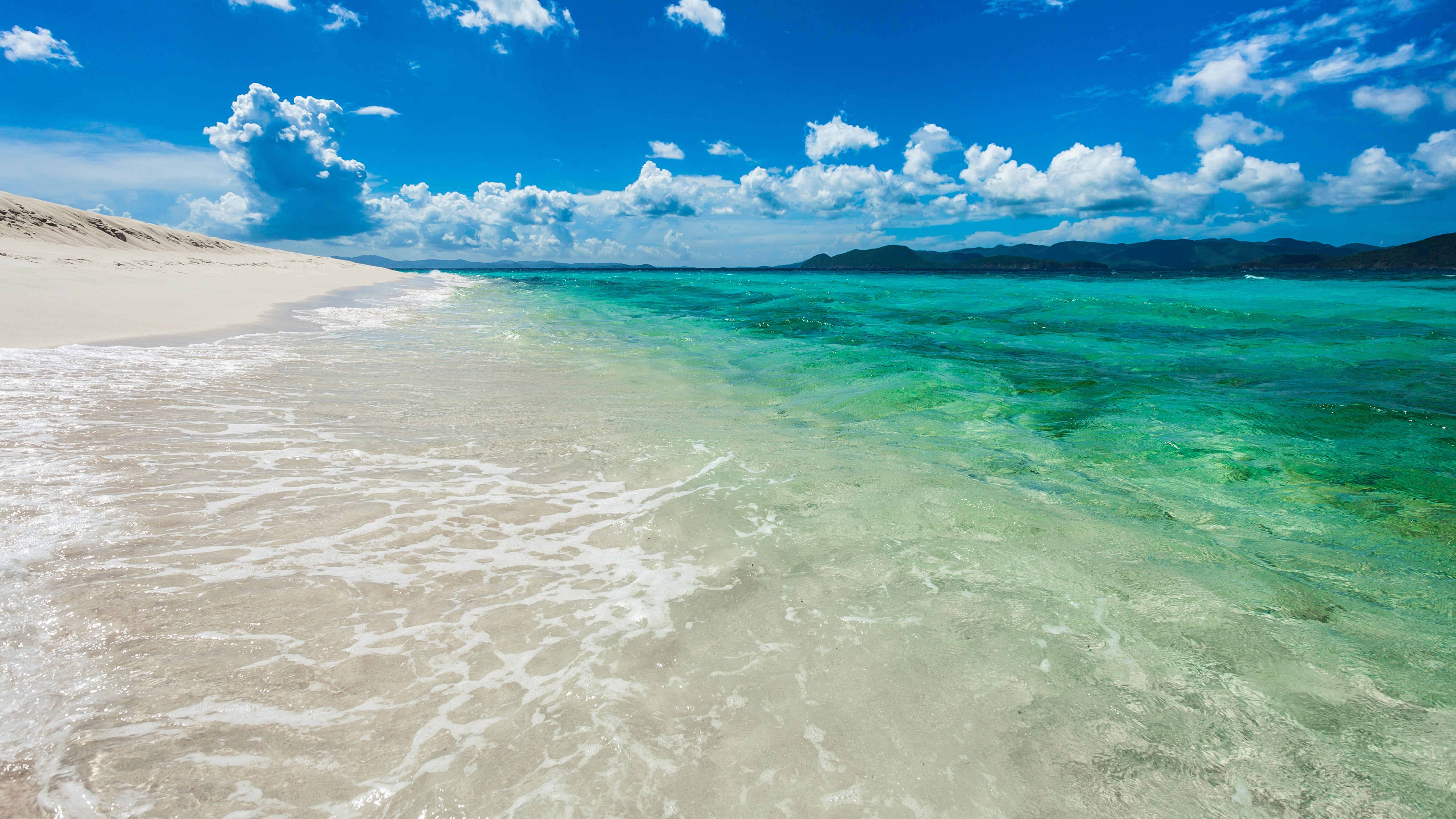 british virgin islands tropical beach sandy cay island landscape, 5K, HD Wallpaper
