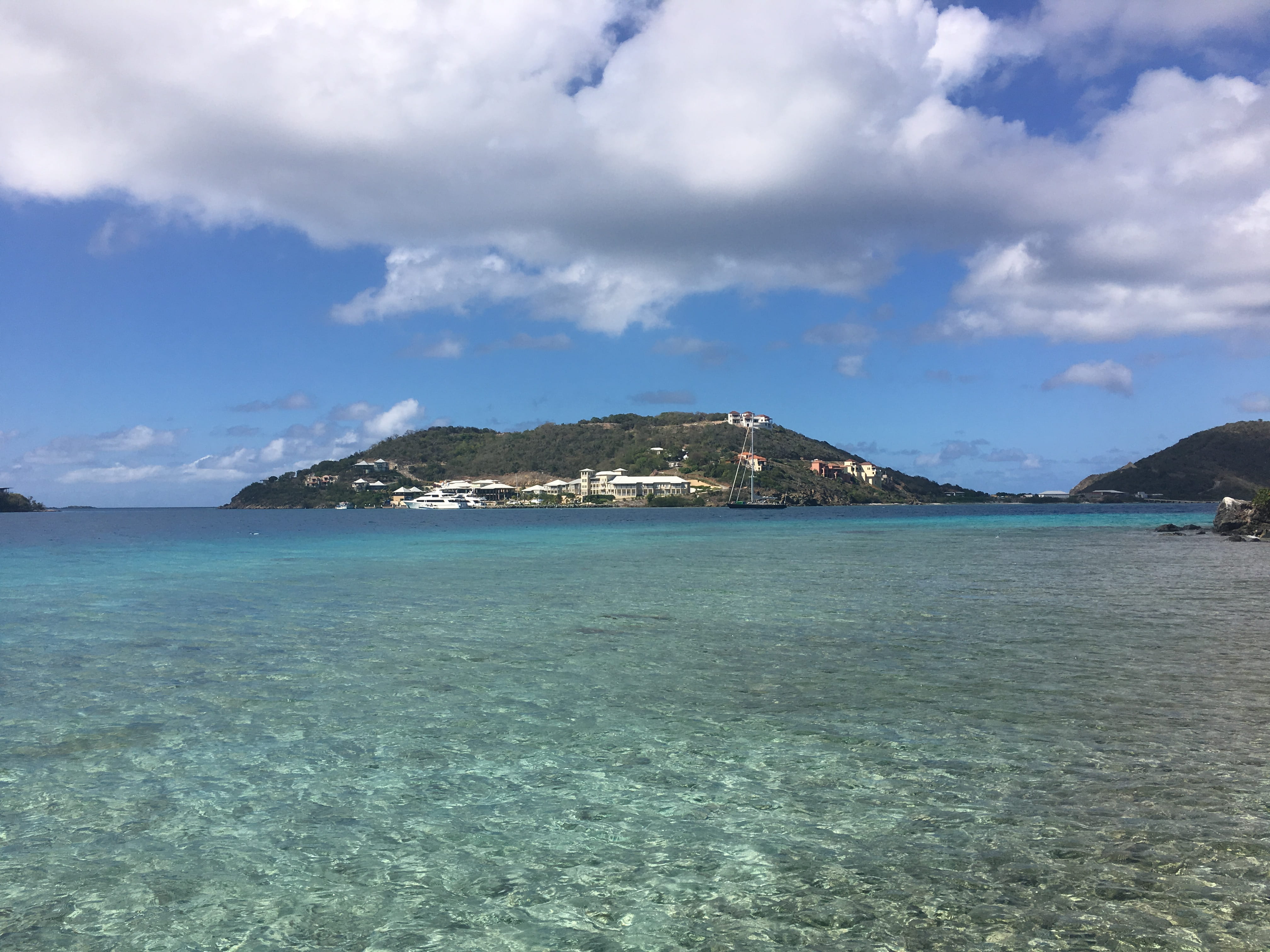 nature, british virgin islands, beauty in nature, scenics - nature, mountain, day, island life, water, blue, tranquility, land, turquoise colored, cloud - sky, HD Wallpaper