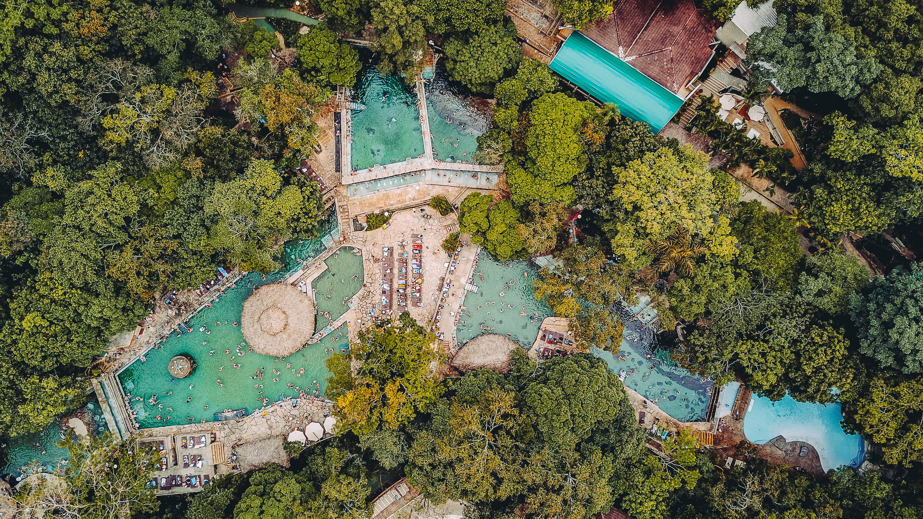 city, built structure, building, view, green color, fish, animal, amphiprion, resort, water, plant, waterfront, scenery, high angle view, town, tree, aerial view, HD Wallpaper