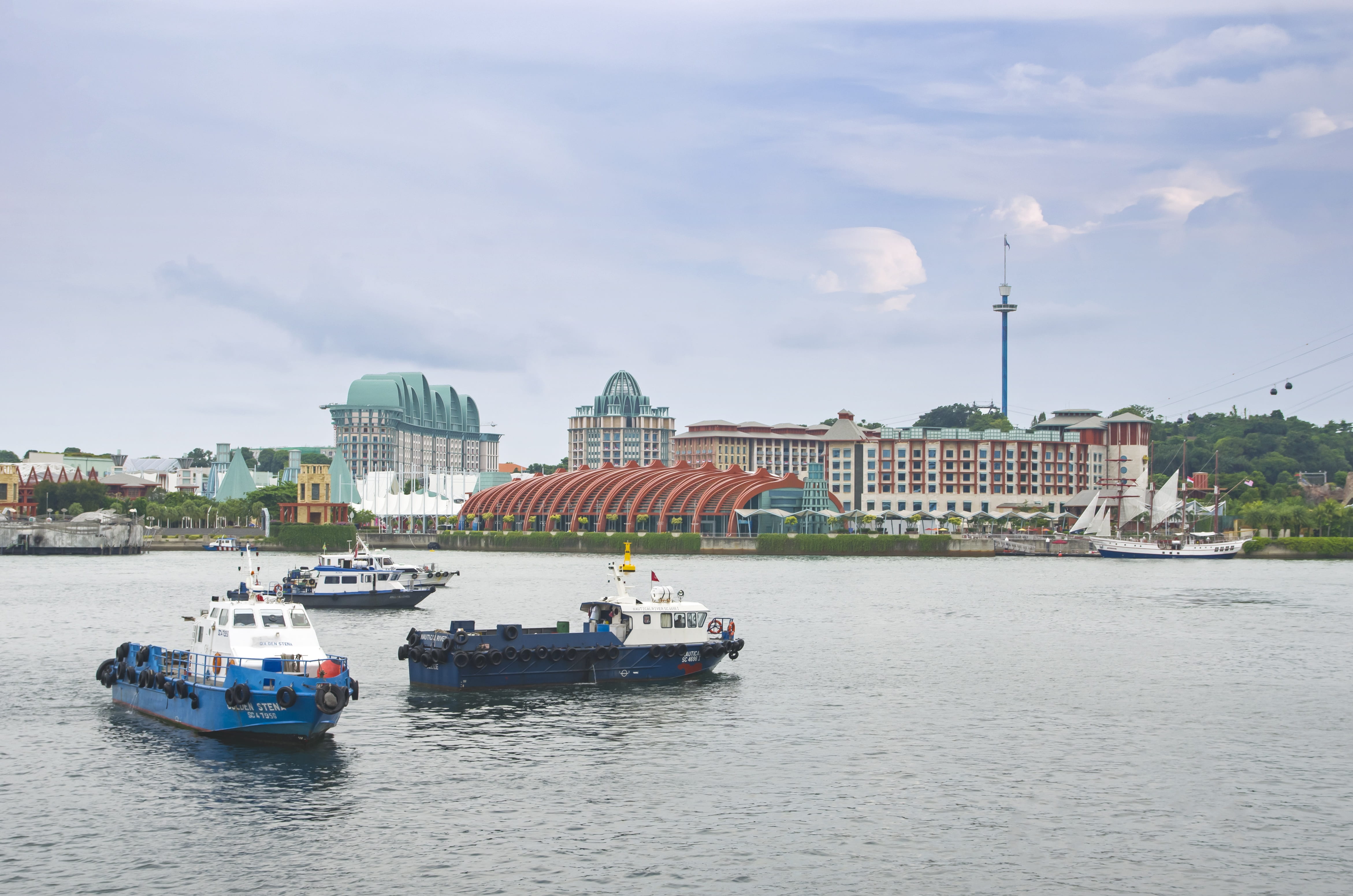 holiday, outdoors, nautical vessel, transportation, singapore, river, relax, mode of transportation, day, walkway, nature, 4K, water, building, entertainment, HD Wallpaper