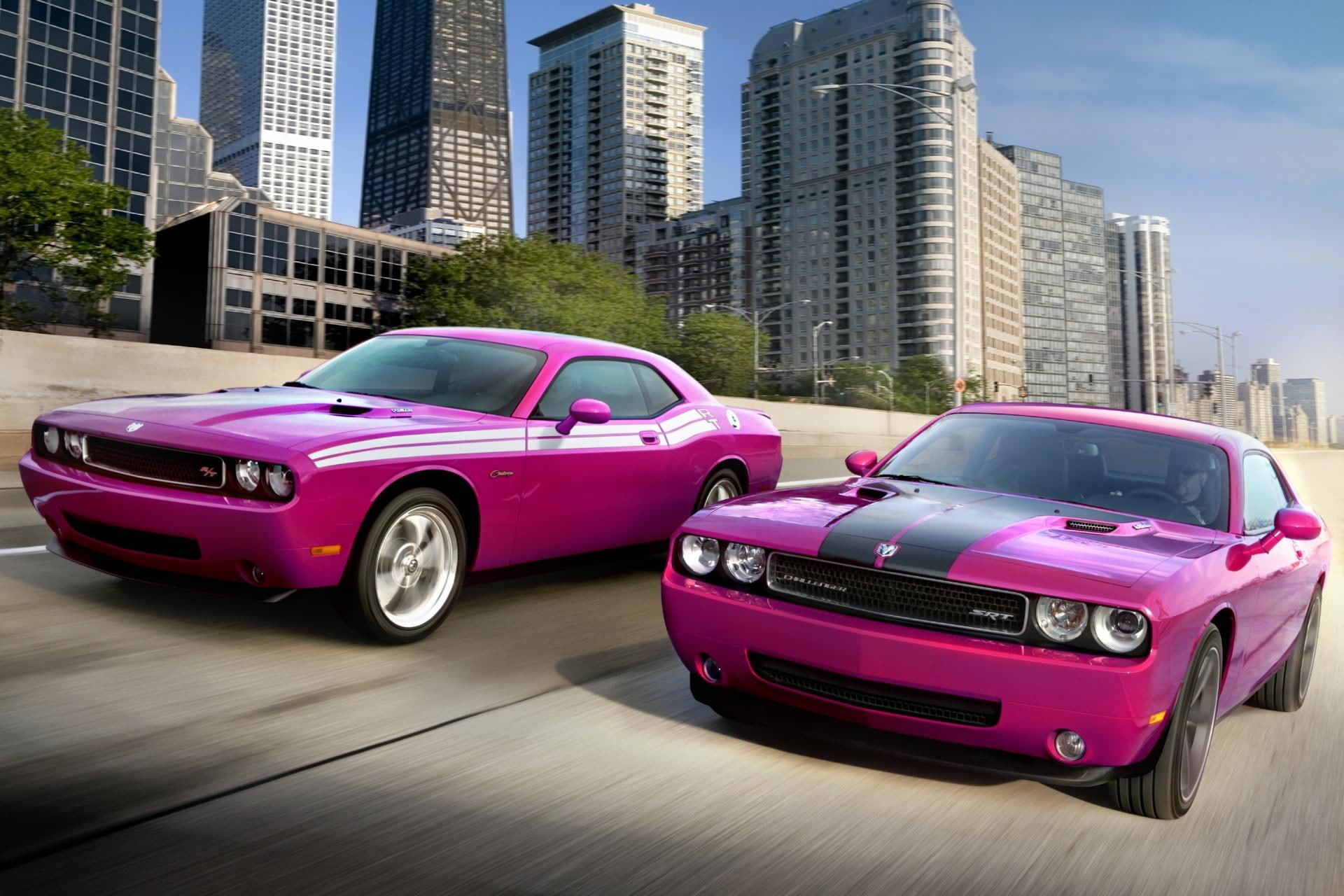 furious, fuchsia, car, challenger, dodge, appearance, 1080P, package, HD Wallpaper