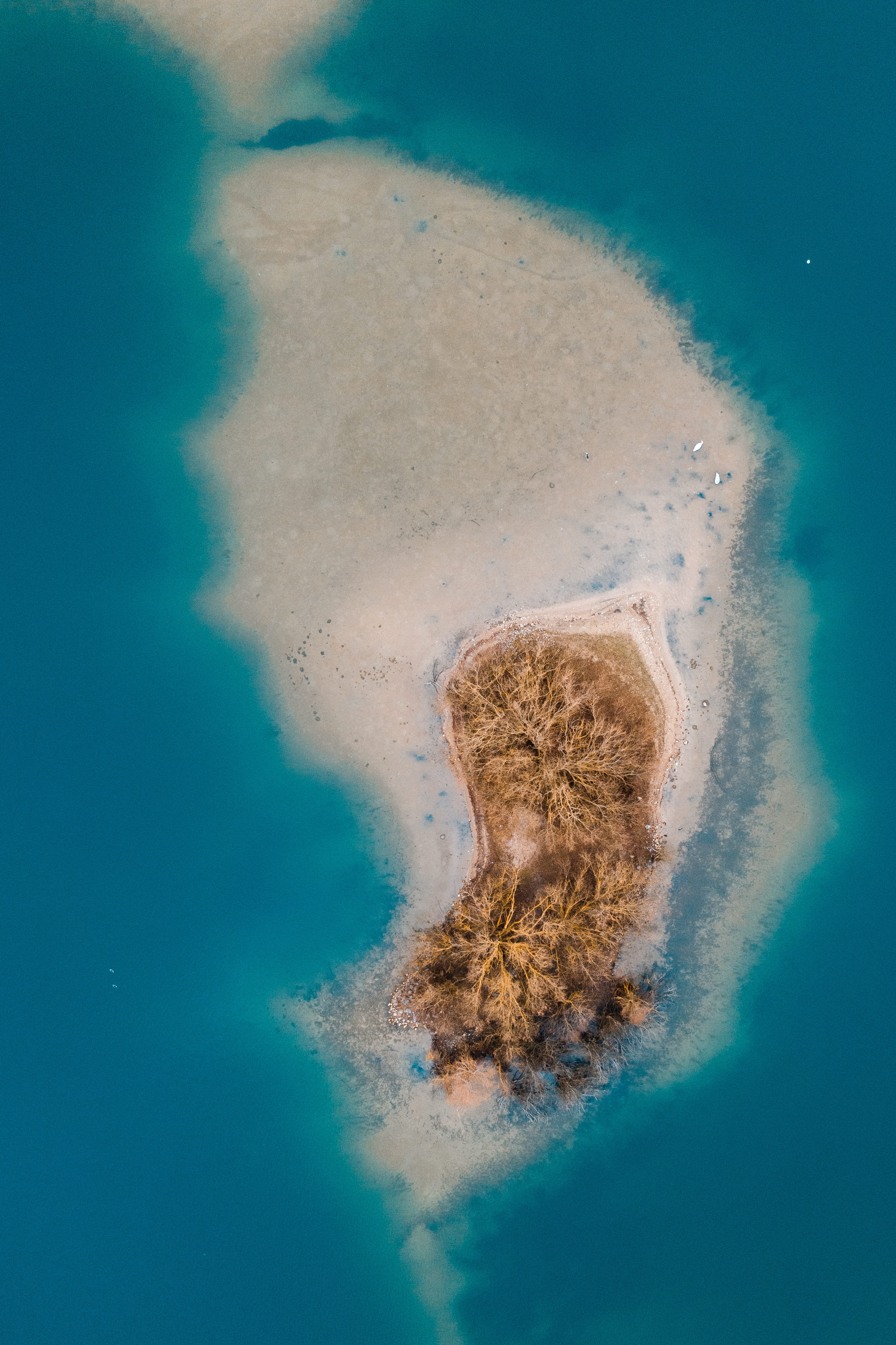 aerial view, outdoors, drone, sand, island, beach, beauty in nature, tranquility, scenery, sea, 4K, aerial, water, denmark, white, coast, non-urban scene, Phone HD Wallpaper