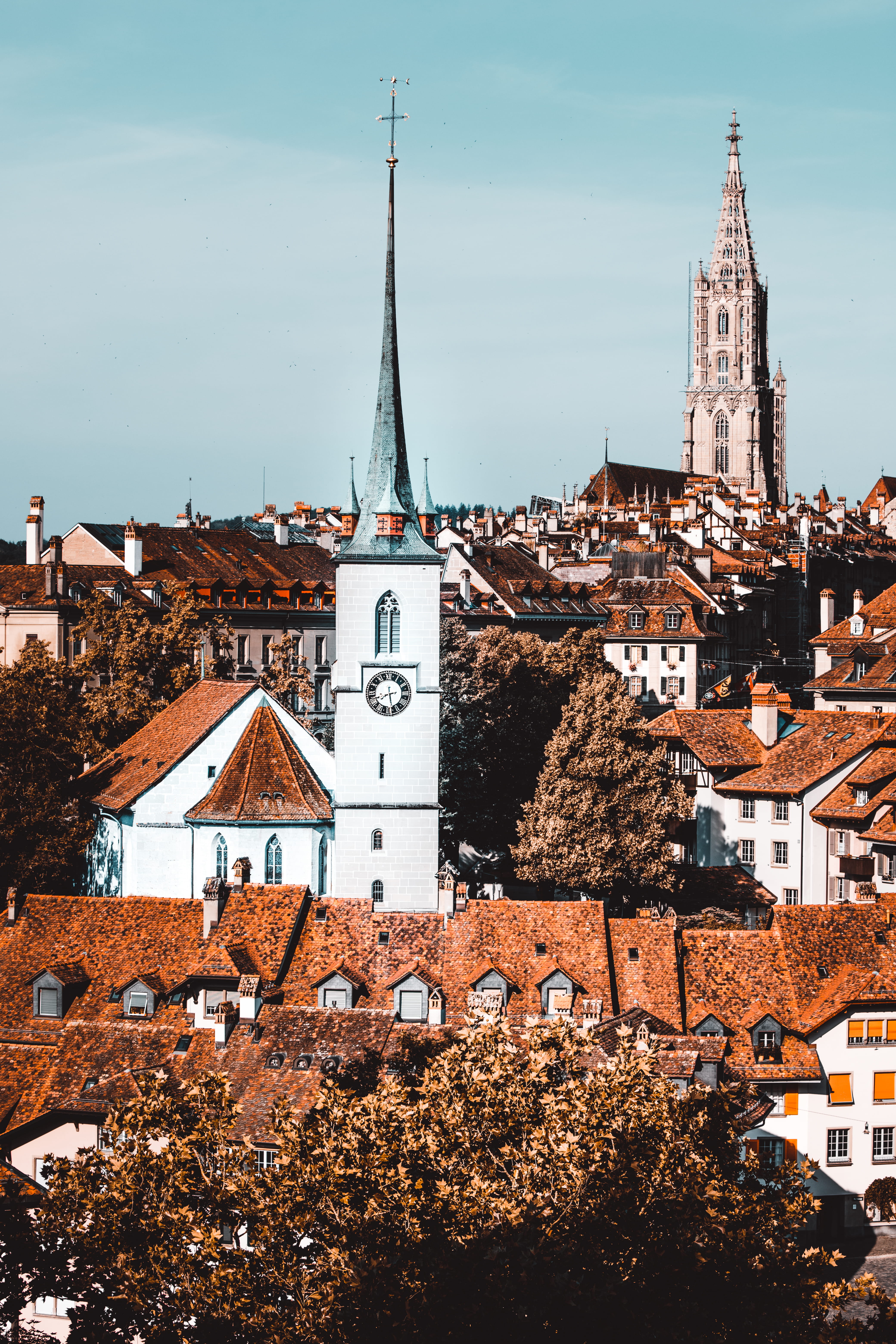 history, building exterior, photo, landmark, travel destinations, daylight, buildings, old town, spire, clock, town, built structure, sight, saint, outdoors, Phone HD Wallpaper