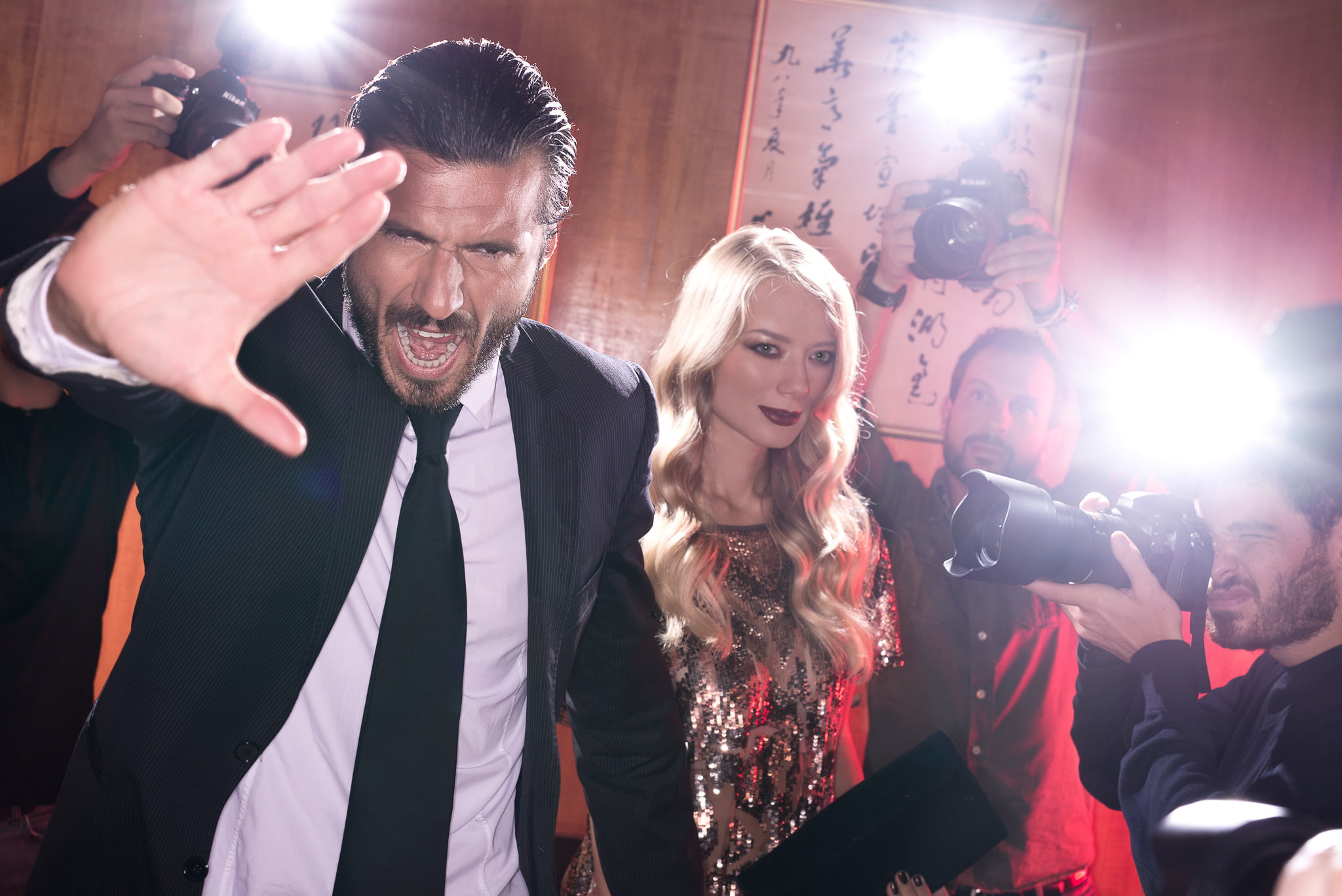 paparazzi, 1080P, the camera, actor, actress, flash, HD Wallpaper