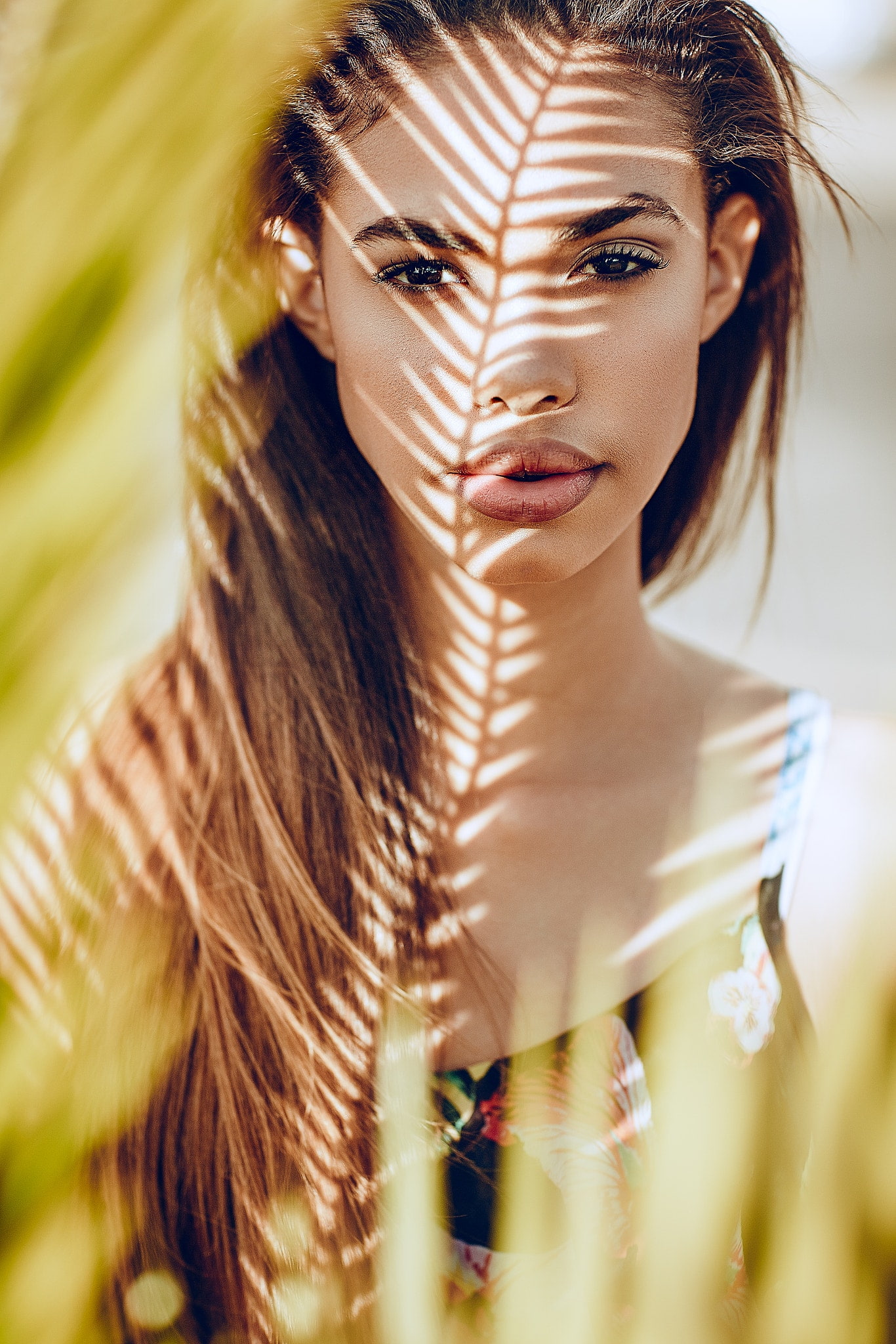 long hair, 1080P, women, face, Martin Strauss, portrait, Phone HD Wallpaper