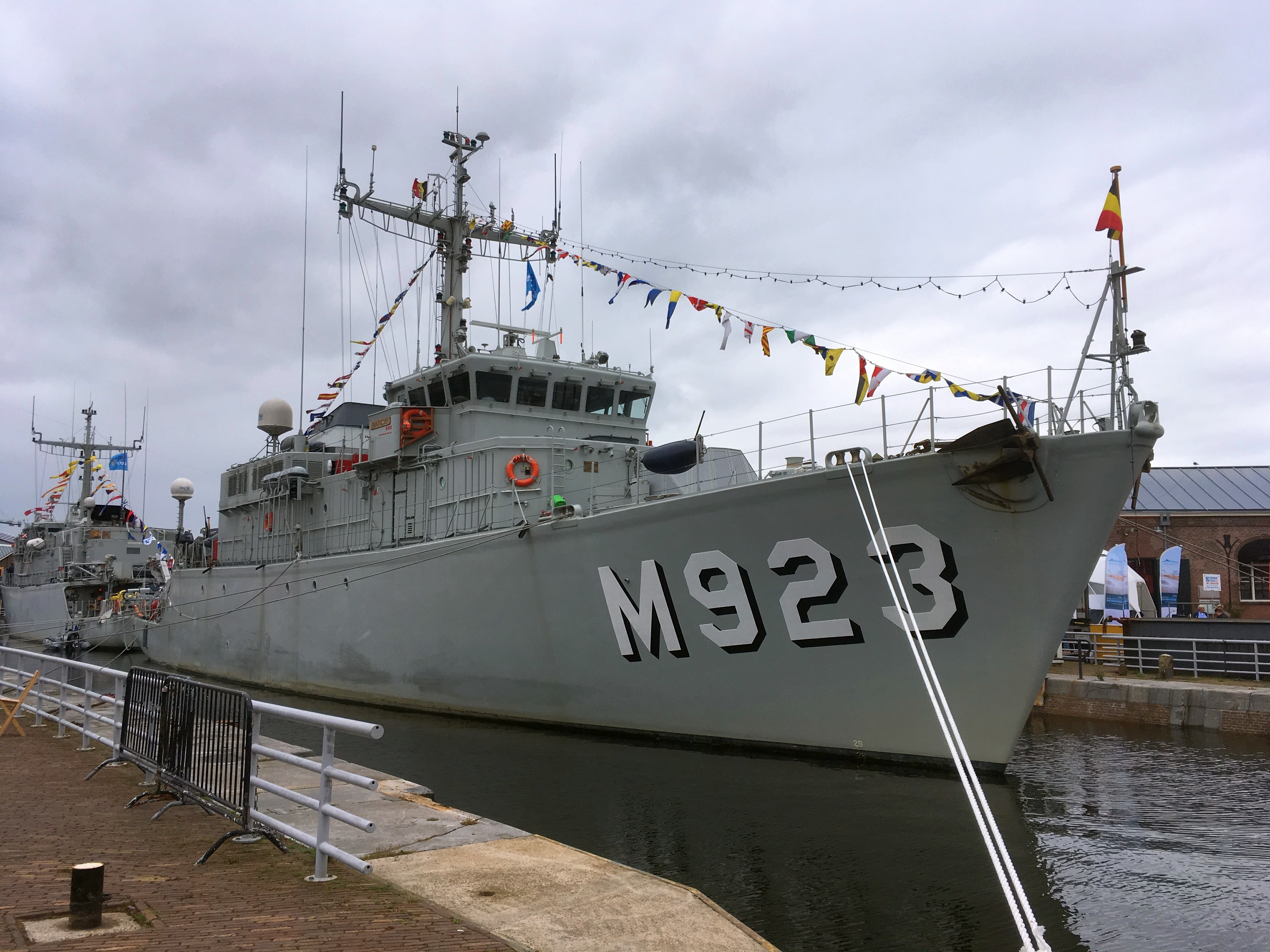 den, minehunter, 2017, helder, narcis, navy, belgium, 4K, m923, HD Wallpaper