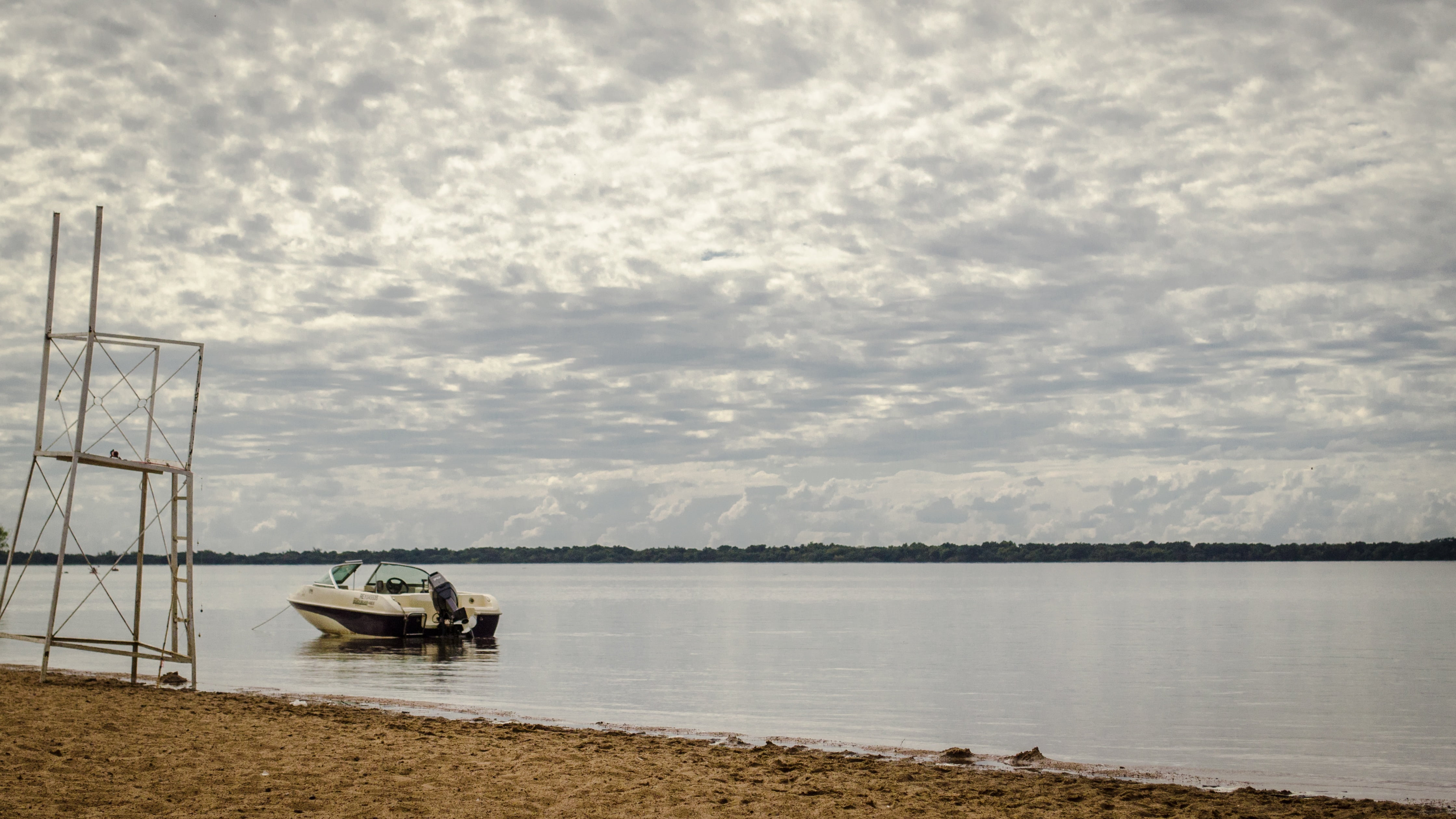 beauty in nature, sky, beach, mode of transportation, cloud - sky, transportation, tranquil scene, river, nautical vessel, day, sea, shore, landscape, soledad, HD Wallpaper