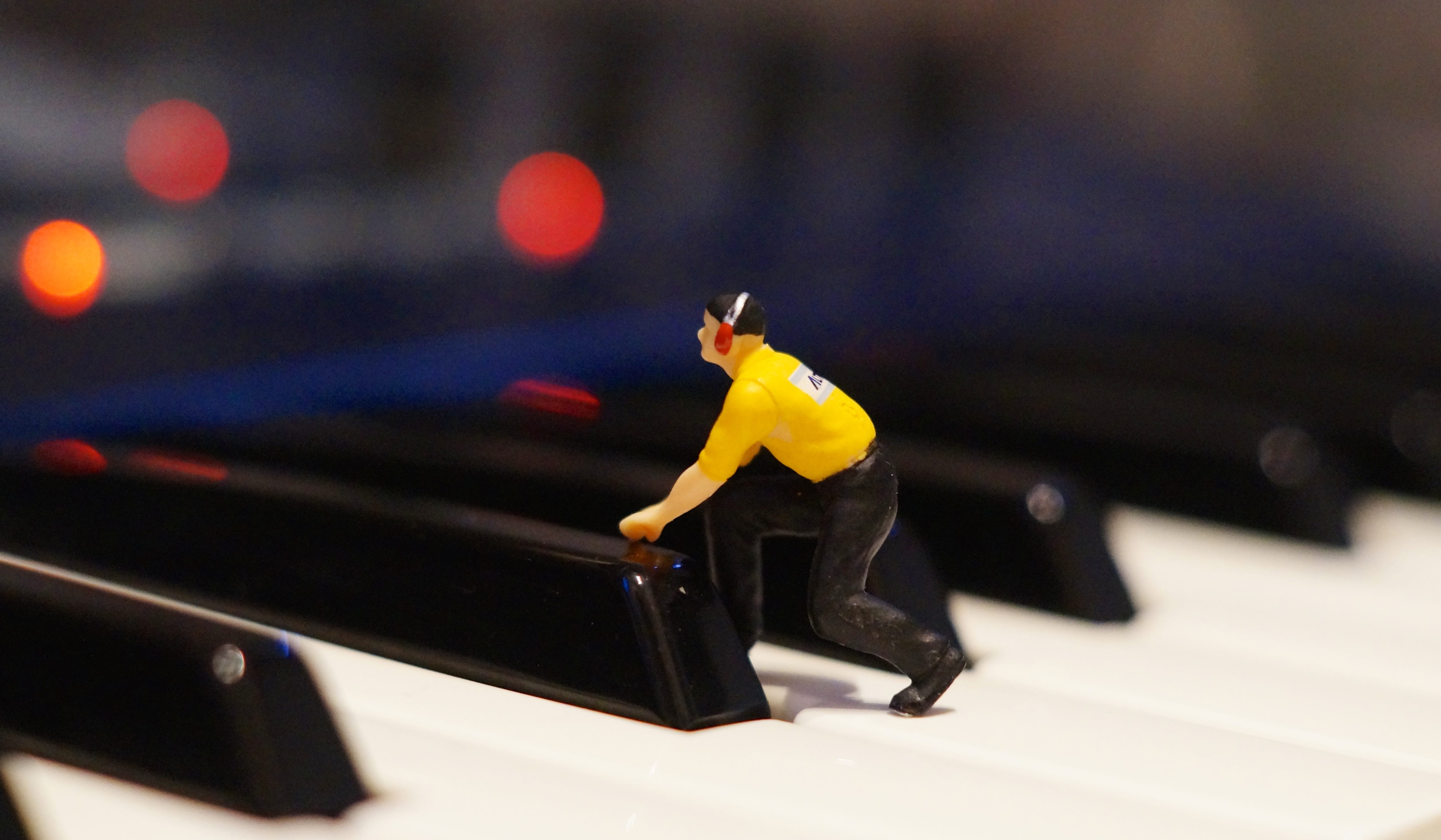 occupation, synthesizer, music, no people, outdoors, transportation, close-up, sport, selective focus, 4K, waldorf micro q, human representation, figurine, HD Wallpaper