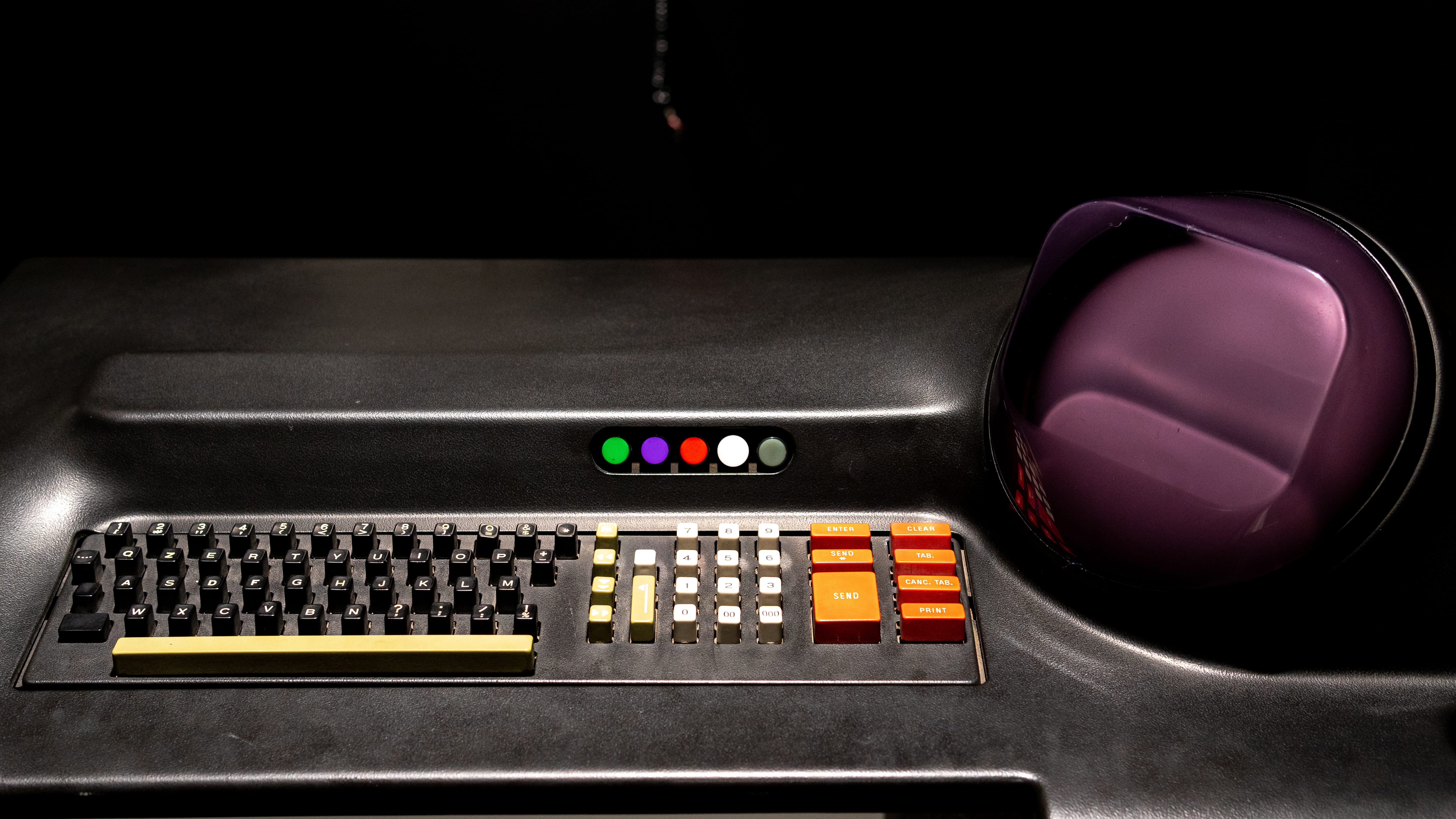 equipment, keyboard, technology, gray, still life, 5K, keypad, machinery, electronics, no people, number, milano, push button, purple, arts culture and entertainment, HD Wallpaper