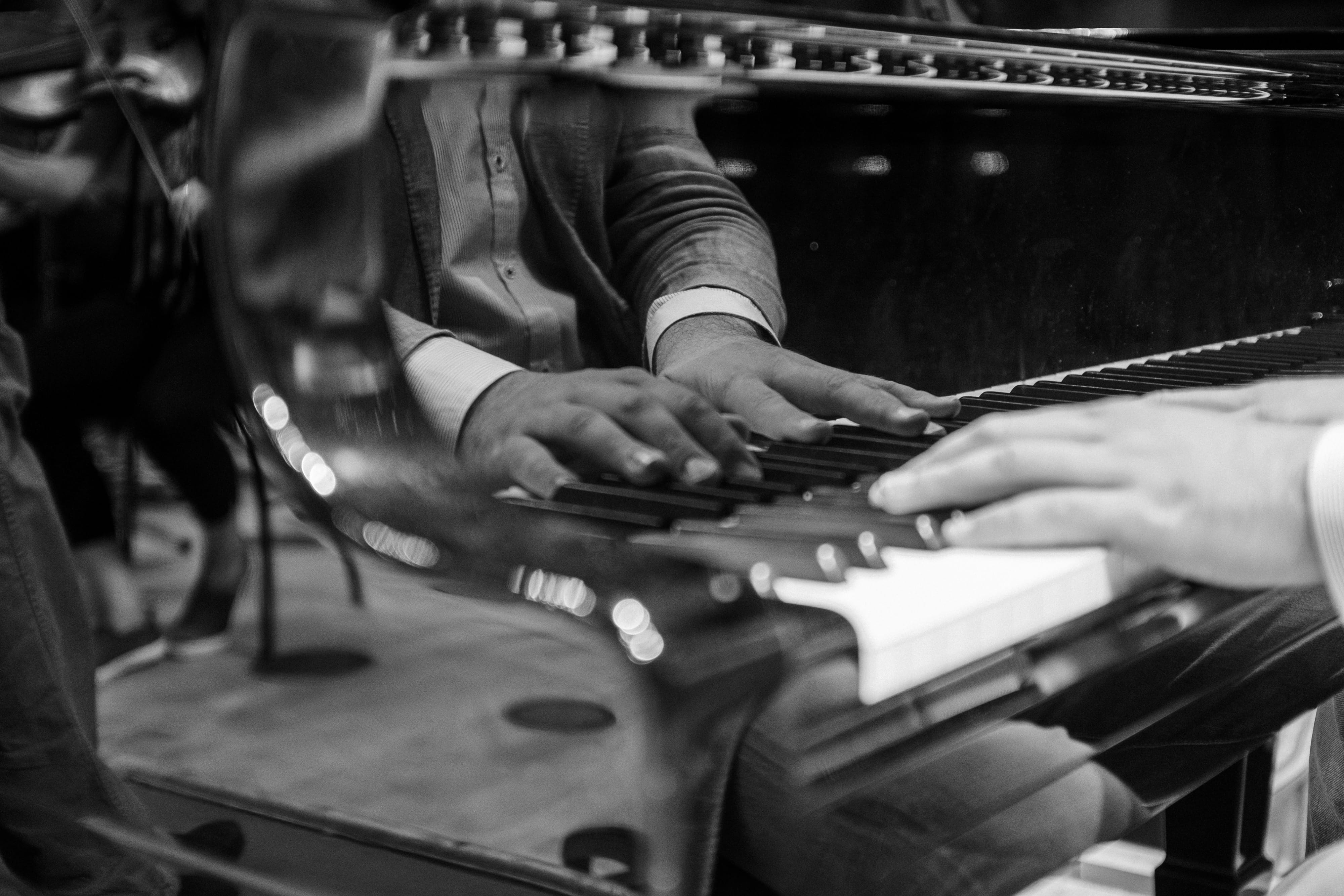 close-up, background, performance, indoors, woman, skill, hand, piano, music, closeup, occupation, human hand, piano key, human body part, people, player, HD Wallpaper