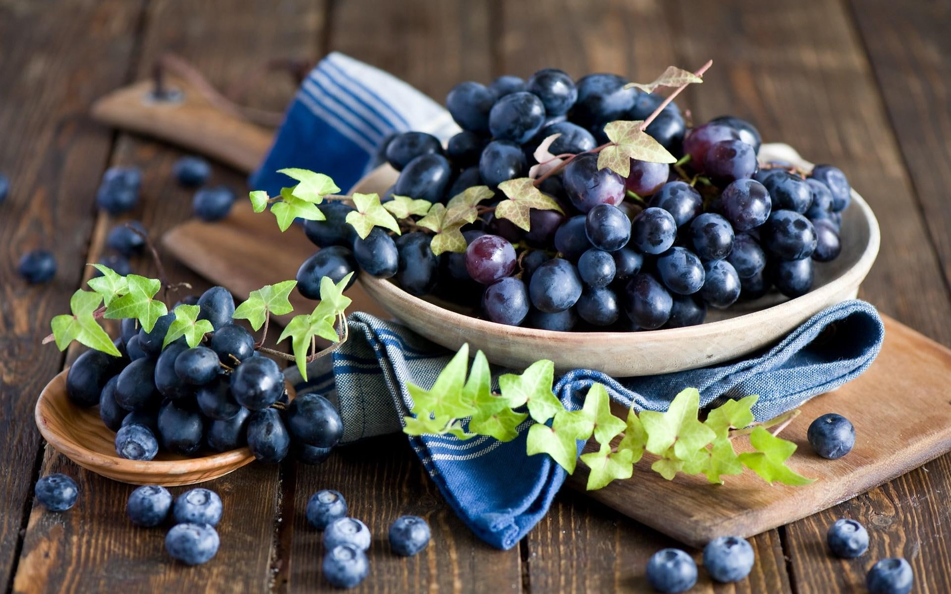 autumn, berries, 1080P, grapes, HD Wallpaper