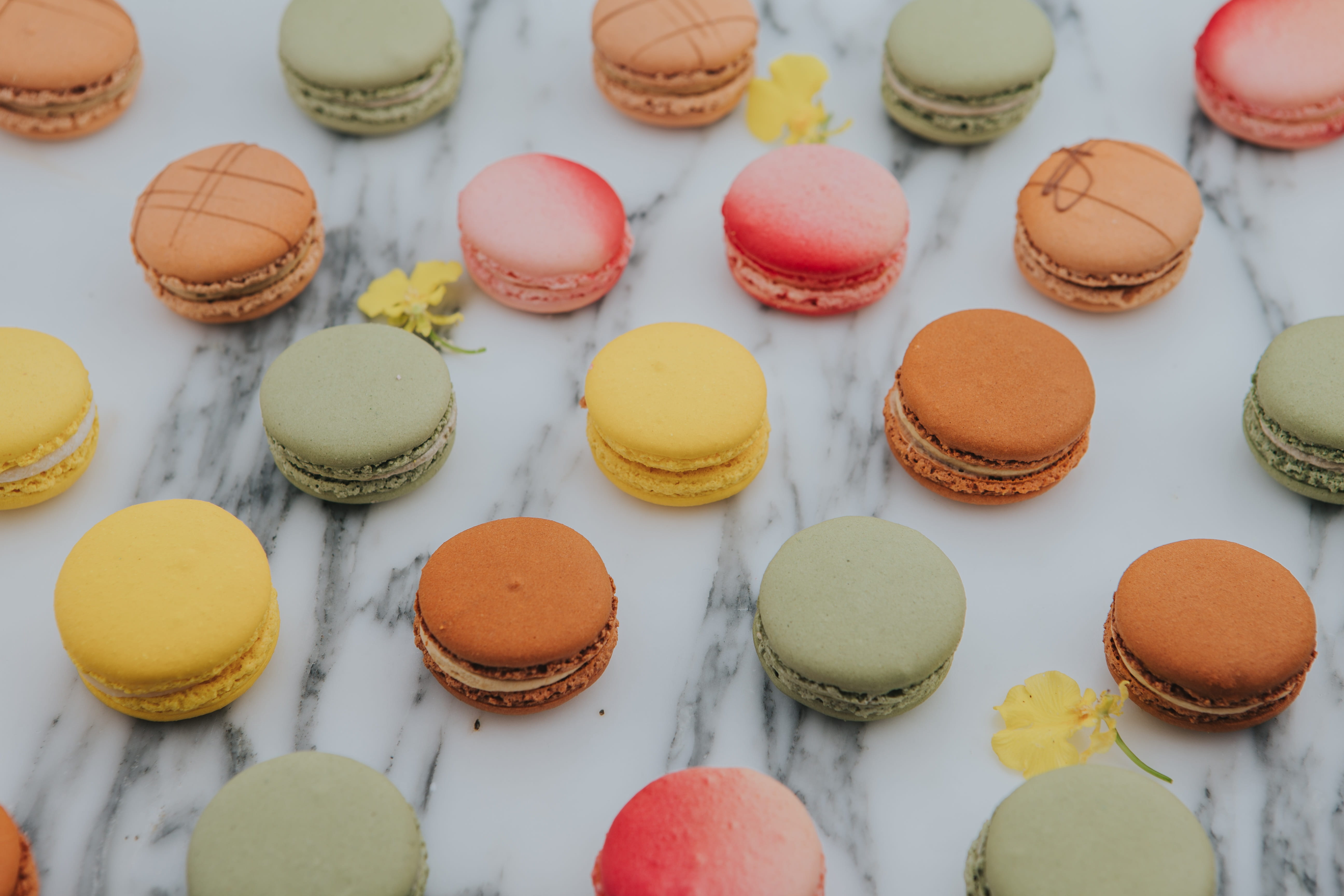 french, cupcake, large group of objects, still life, food and drink, gluten, cake, indulgence, unhealthy eating, patisserie, colorful, colourful, pastry, HD Wallpaper