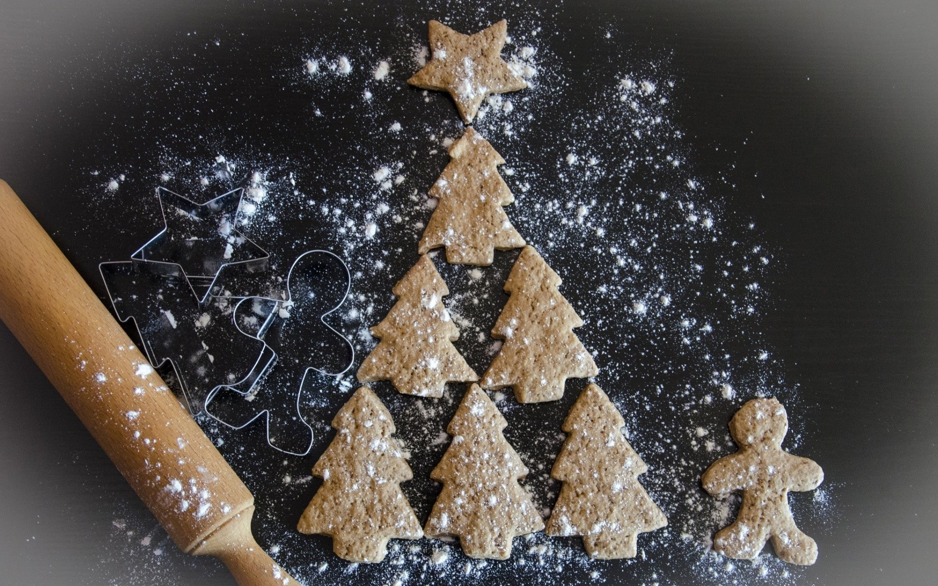 Christmas, 1080P, food, cake, HD Wallpaper