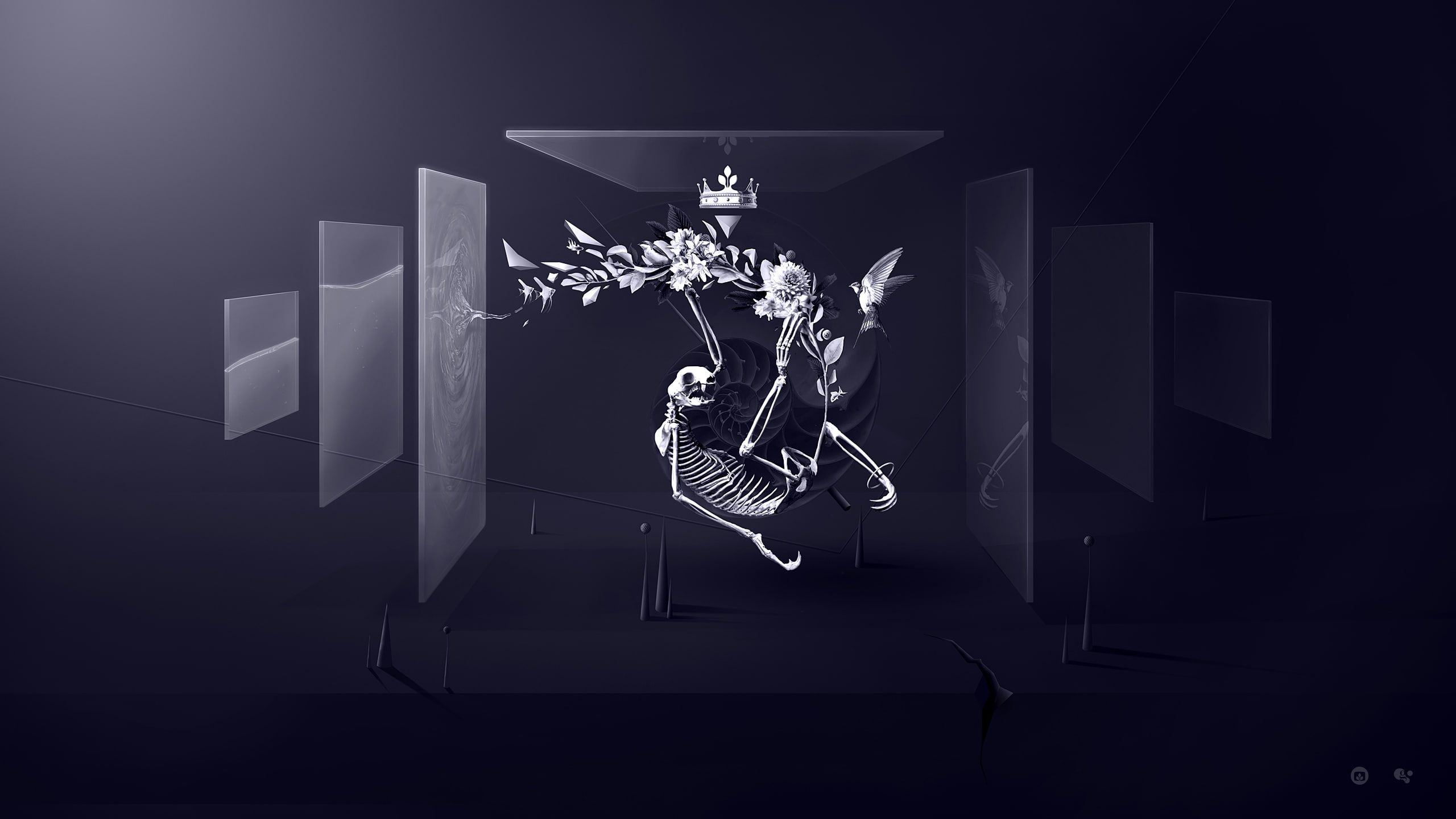2K, vanitas, 3d and abstract, HD Wallpaper