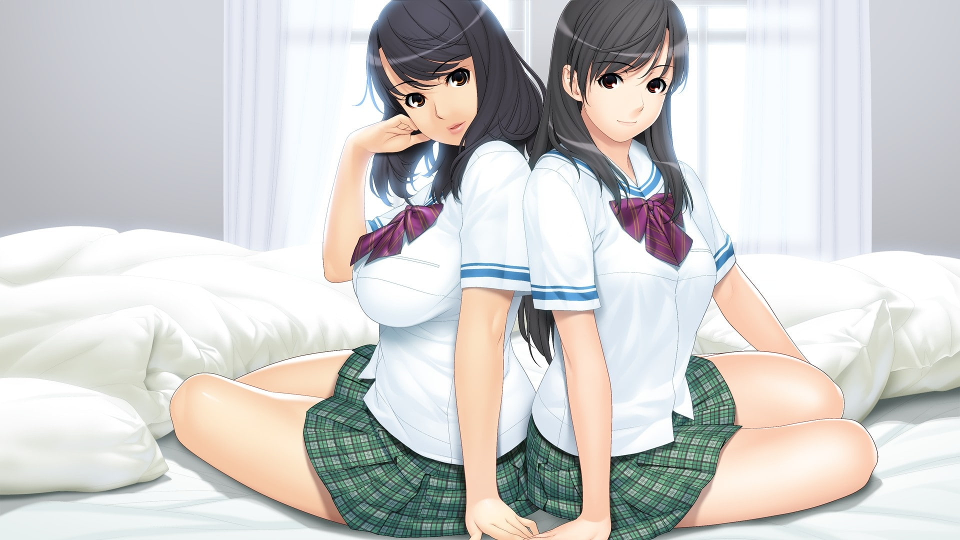 cg, art, hair, game, blush, game cg, alma, anime, 1080P, vanitas, hitsuji, hd, hot, brown, x, HD Wallpaper