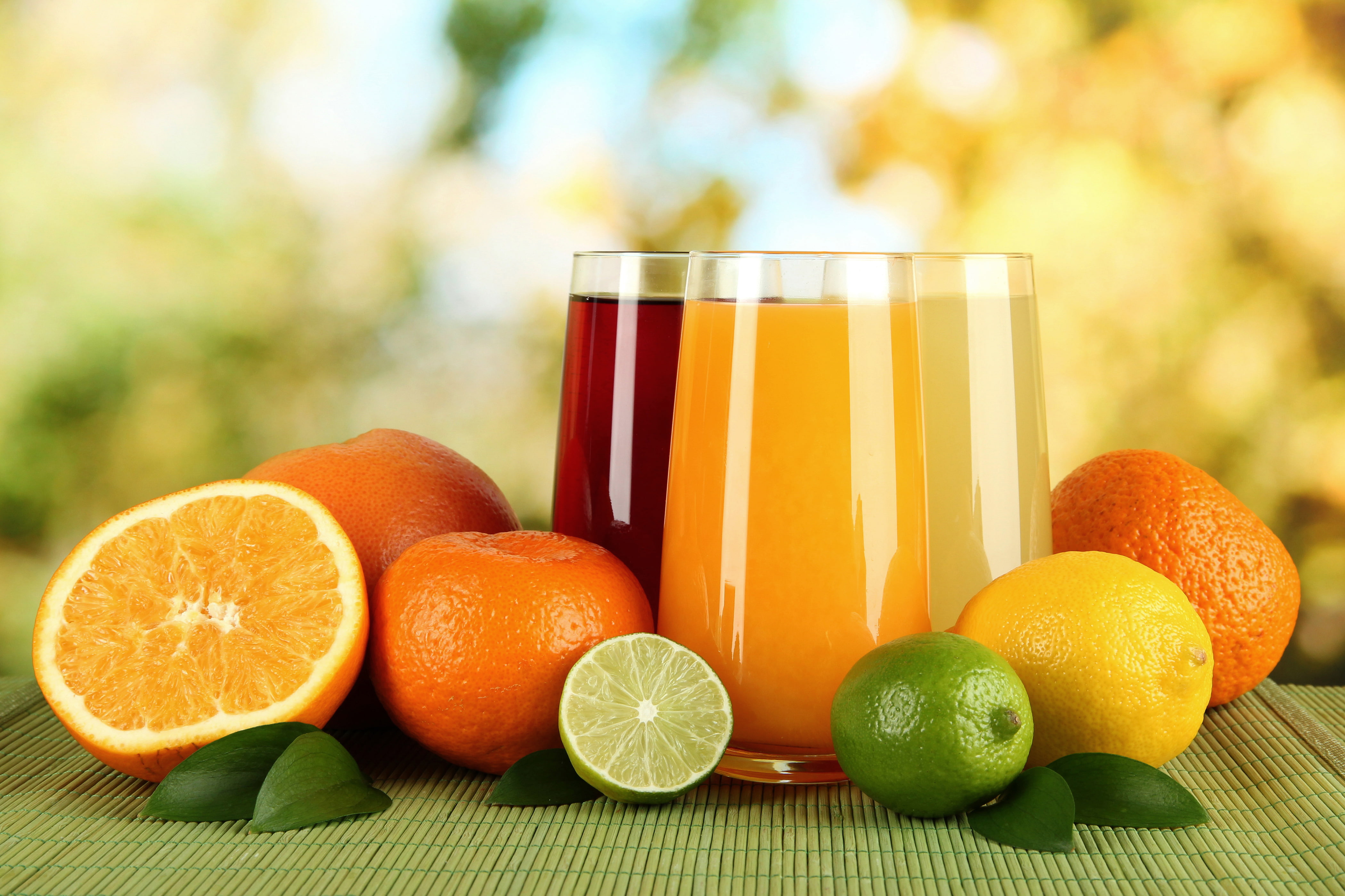 juice, 4K, drink, lemon, fruit, orange, oranges, lime, HD Wallpaper