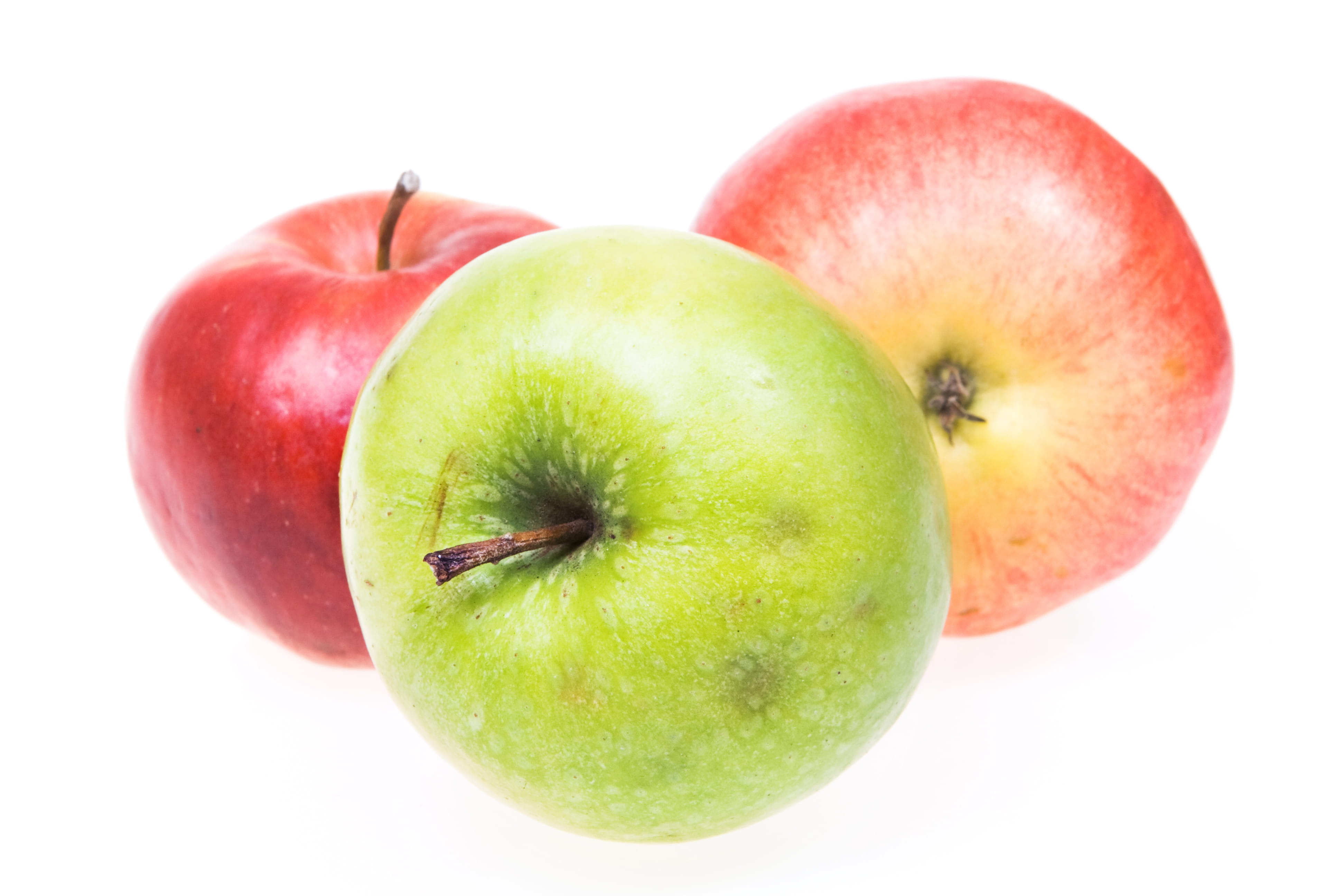 food and drink, wellbeing, white background, nutrient, juicy, group of objects, dieting, studio shot, apple - fruit, vegetable, freshness, organic, diet, HD Wallpaper