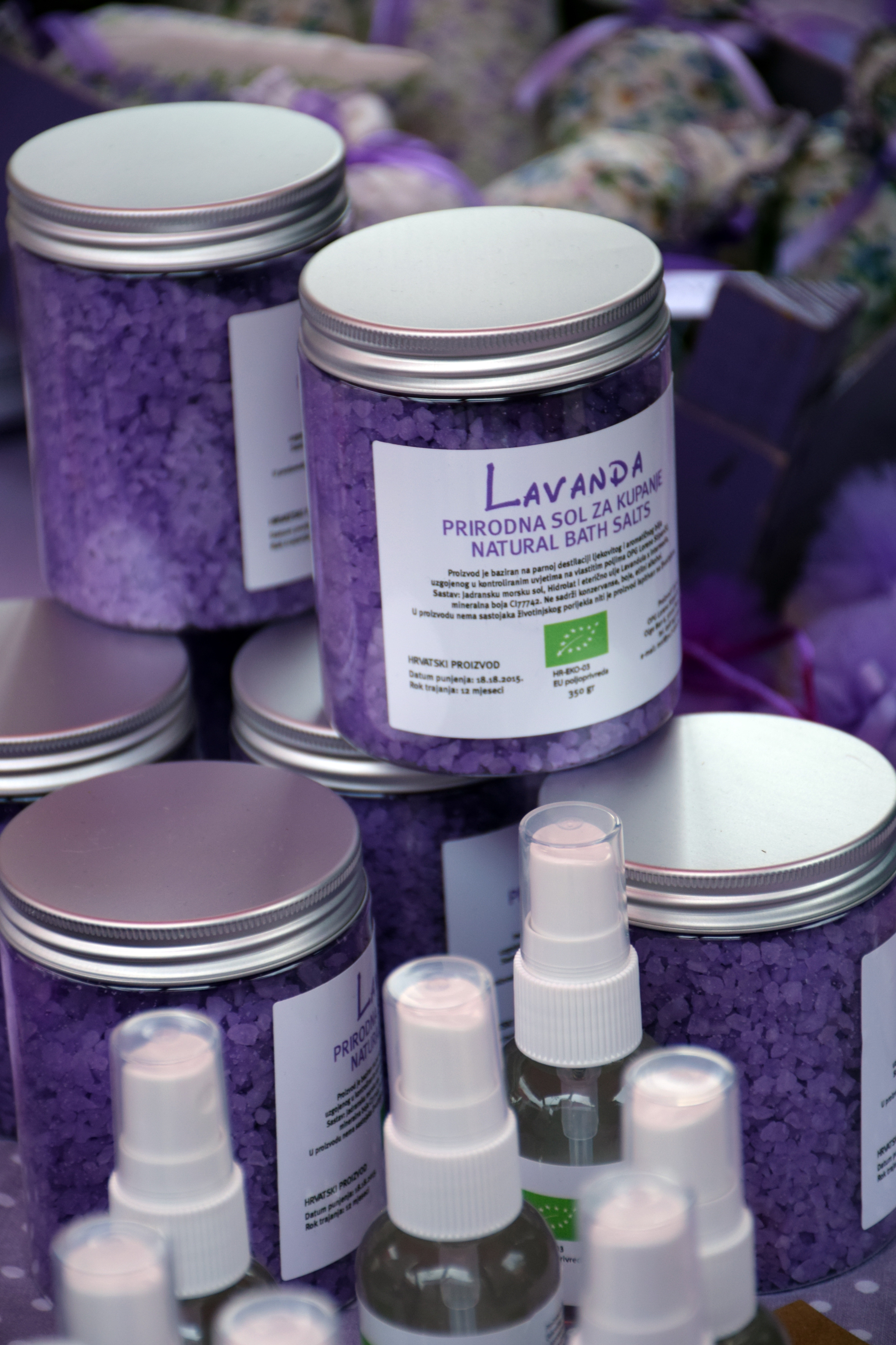 table, lavander products, fresh, aromatic, label, healthcare and medicine, natural, communication, focus on foreground, western script, lavander, food and drink, Phone HD Wallpaper