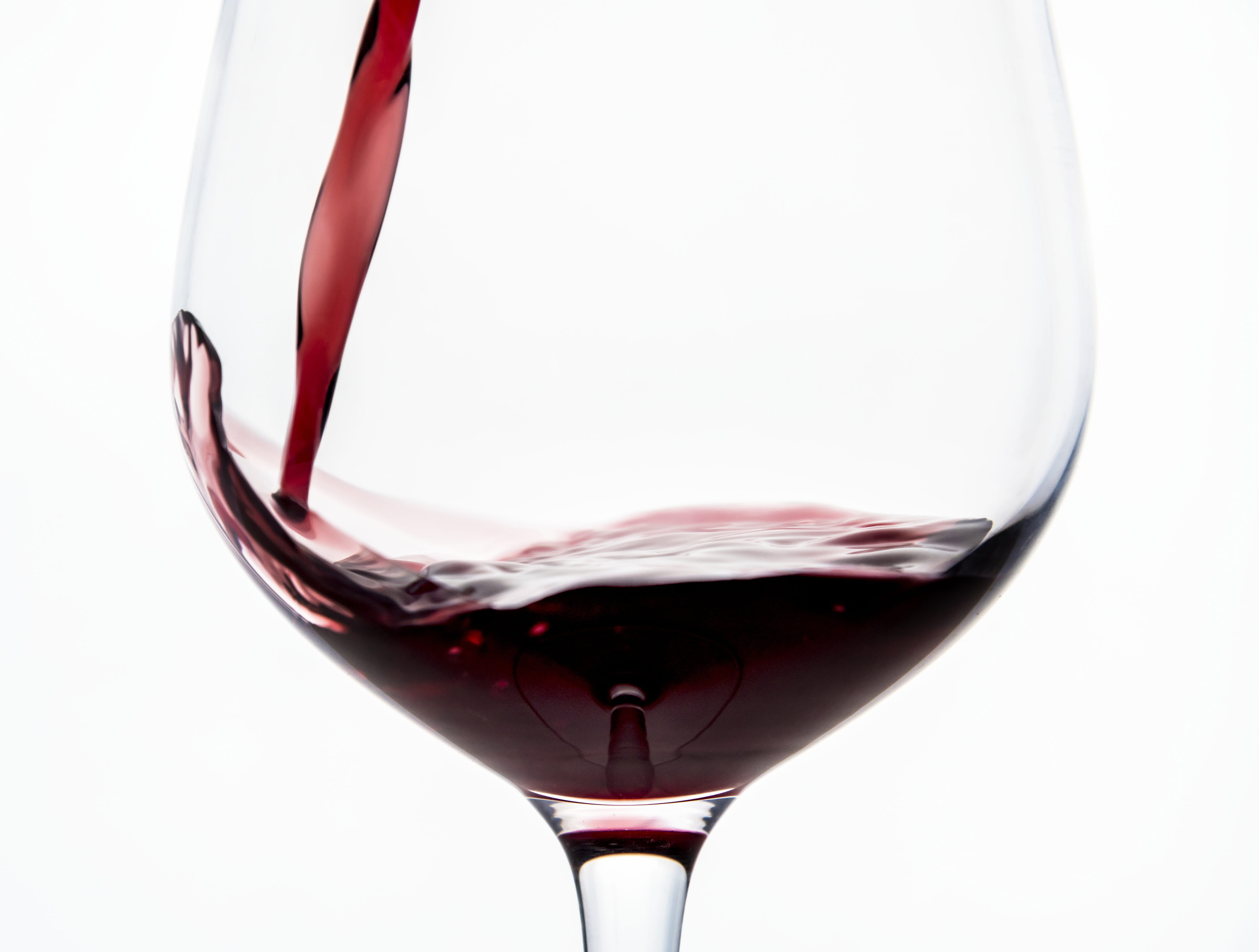 white background, studio shot, celebration, drunken, close up, fluid, transparent, hydration, wineglass, glass - material, fresh, cold drink, red wine, HD Wallpaper