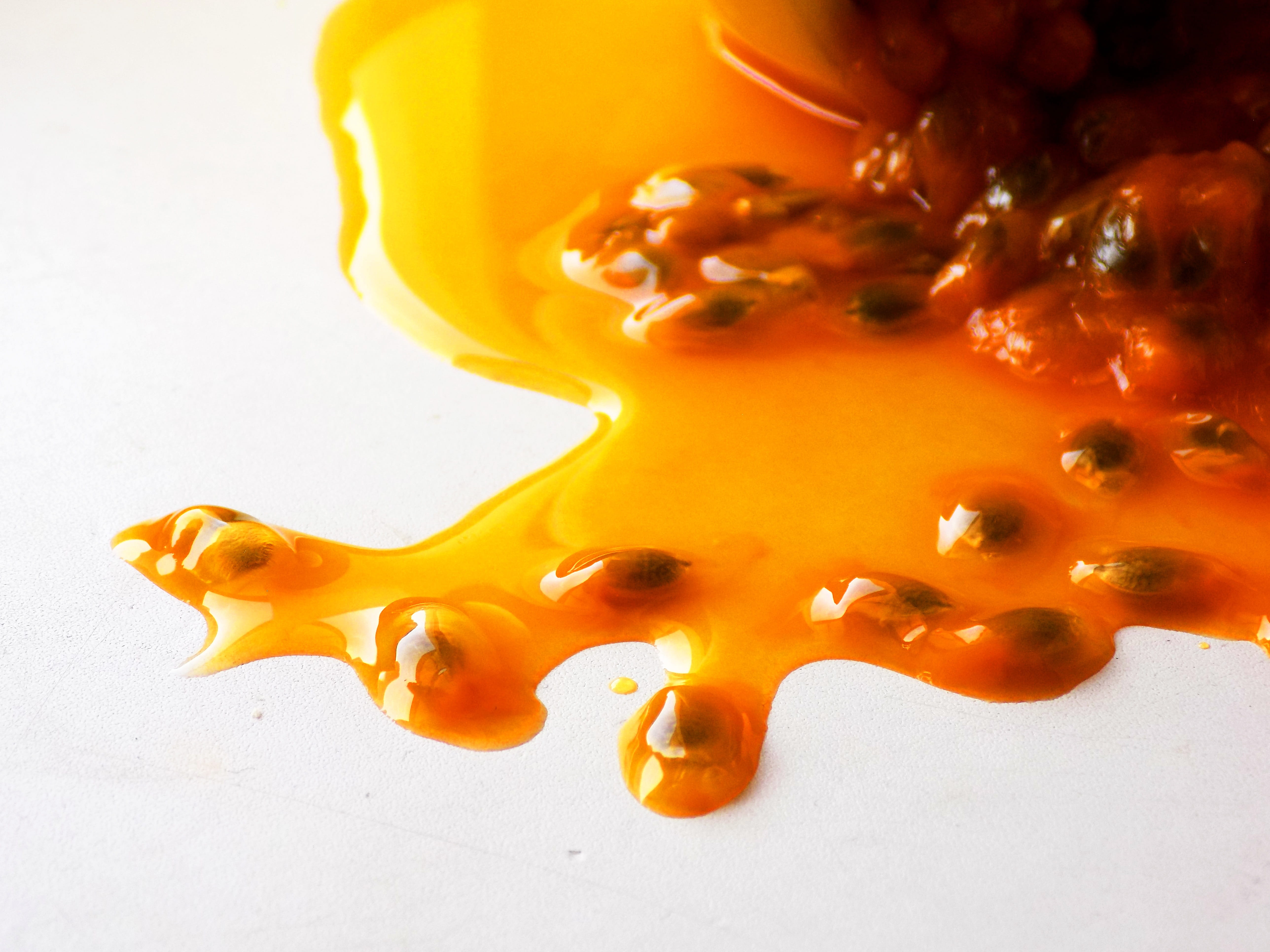close-up, Passion Fruit, still life, indoors, food And Drink, drink, bell pepper, yellow, red, freshness, orange color, mixing, wellbeing, healthy eating, HD Wallpaper