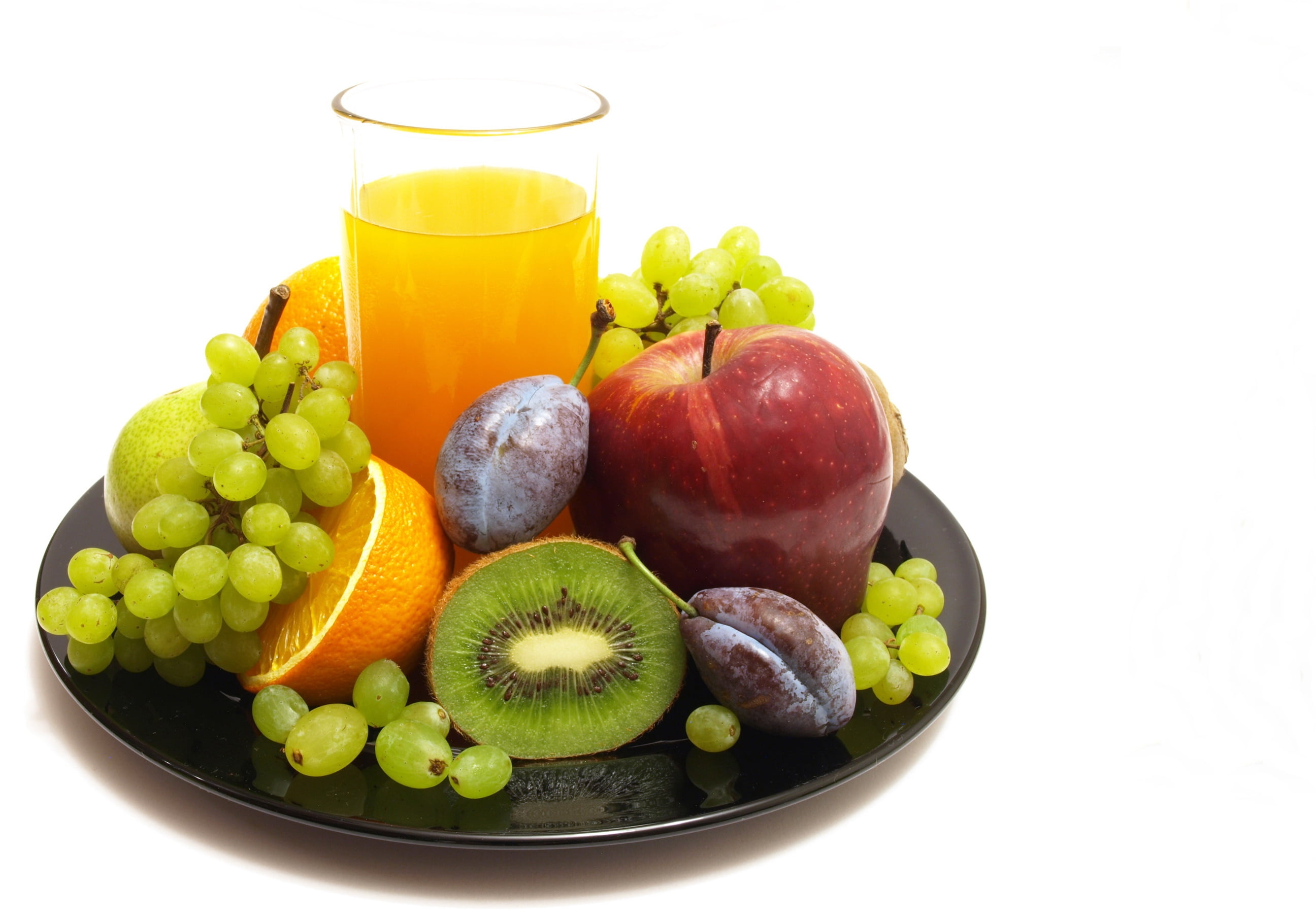 food, banana, drinking Glass, backgrounds, still life, green Color, choice, orange - Fruit, red, refreshment, ripe, yellow, isolated, food And Drink, dieting, HD Wallpaper