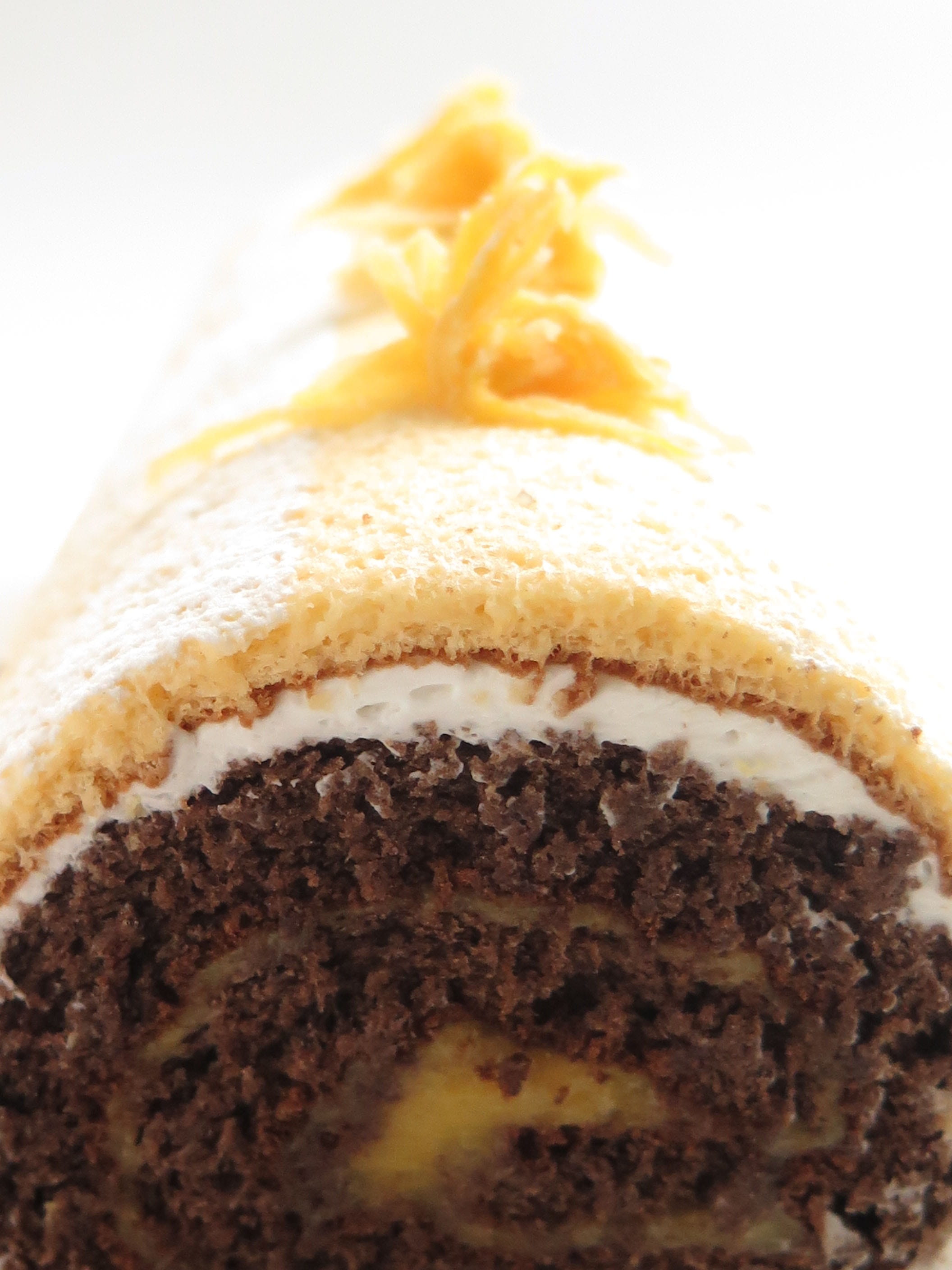 studio shot, selective focus, brown, temptation, indulgence, white background, france confectionery, Cake, Suites, roll cake, no people, gourmet, french food, Phone HD Wallpaper