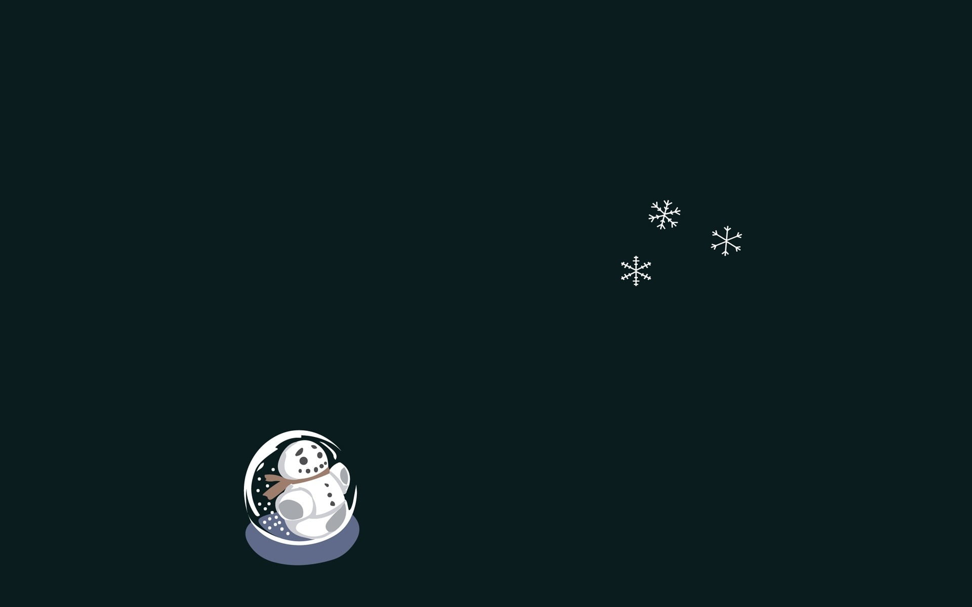 indoors, light - natural phenomenon, projection, time, silver colored, clock, copy space, snowman, diamond - gemstone, snowflakes, black background, 1080P, HD Wallpaper
