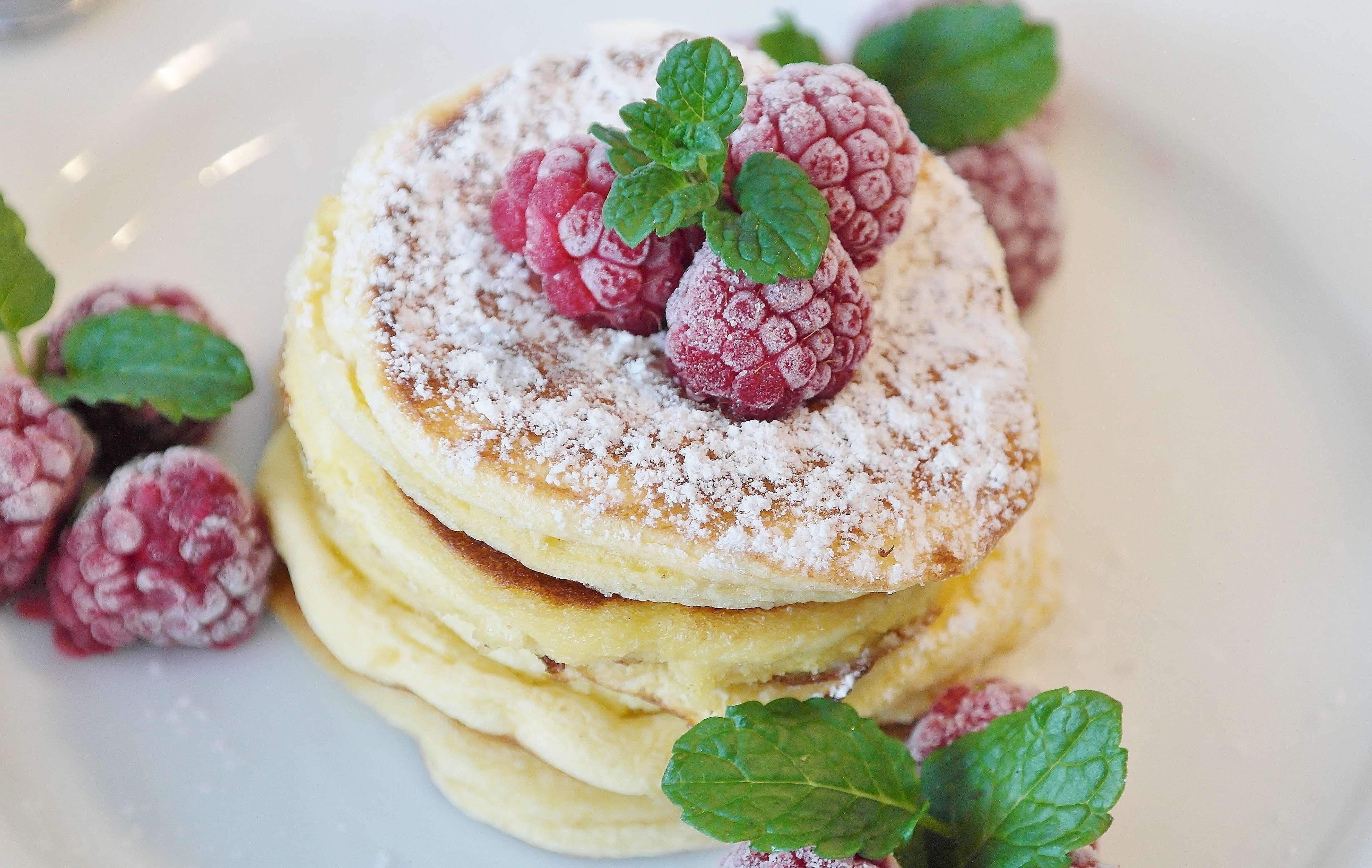 ready-to-eat, food and drink, pancake, sweet, sweetness, pie, berry, temptation, pastries, close-up, butter, breakfast, herb, delicious, cream, no people, HD Wallpaper