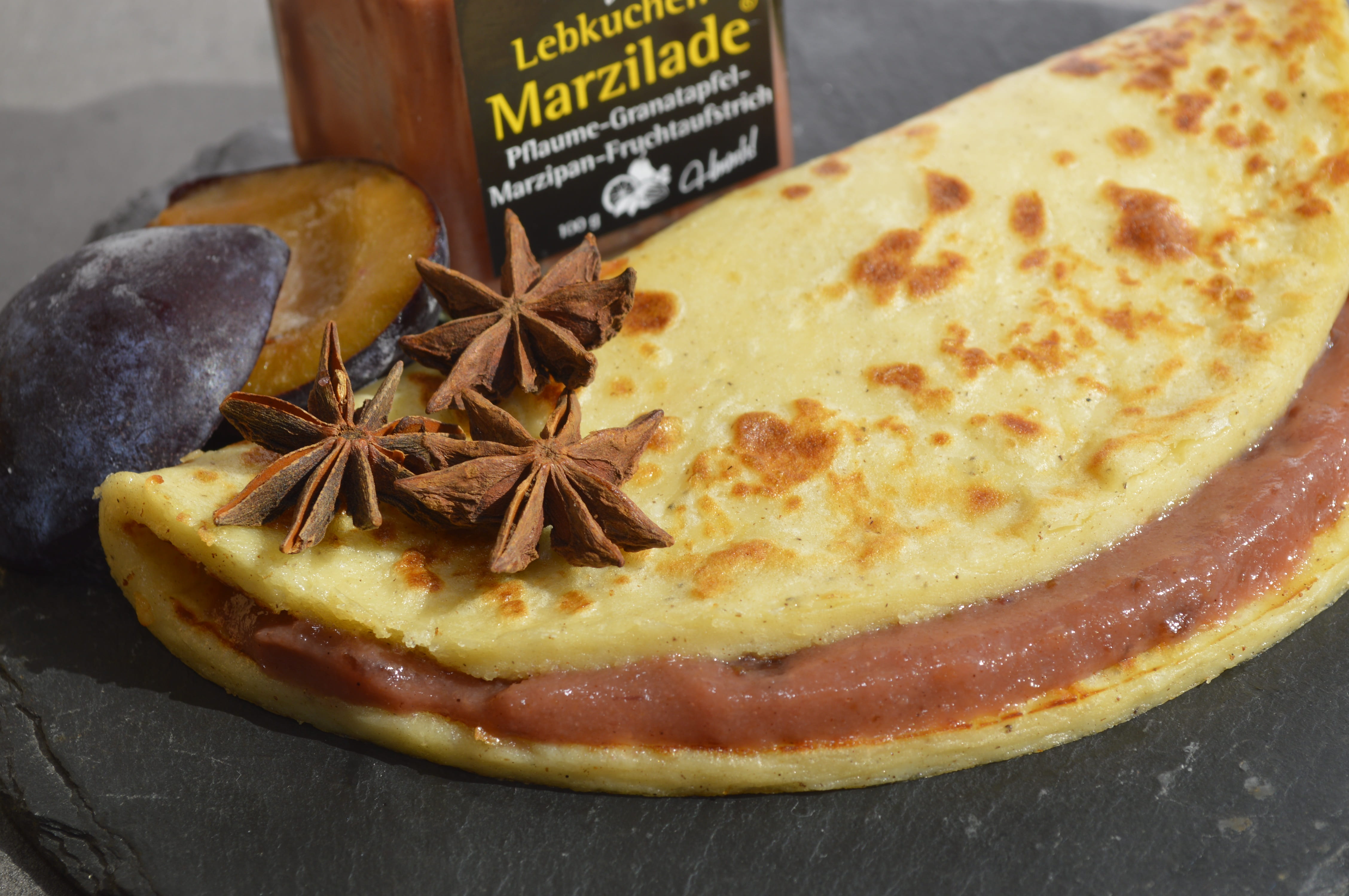 text, marzilade, pancakes, pizza, dairy product, indoors, no people, freshness, food and drink, french food, pomegranate, cinnamon, ready-to-eat, meal, HD Wallpaper