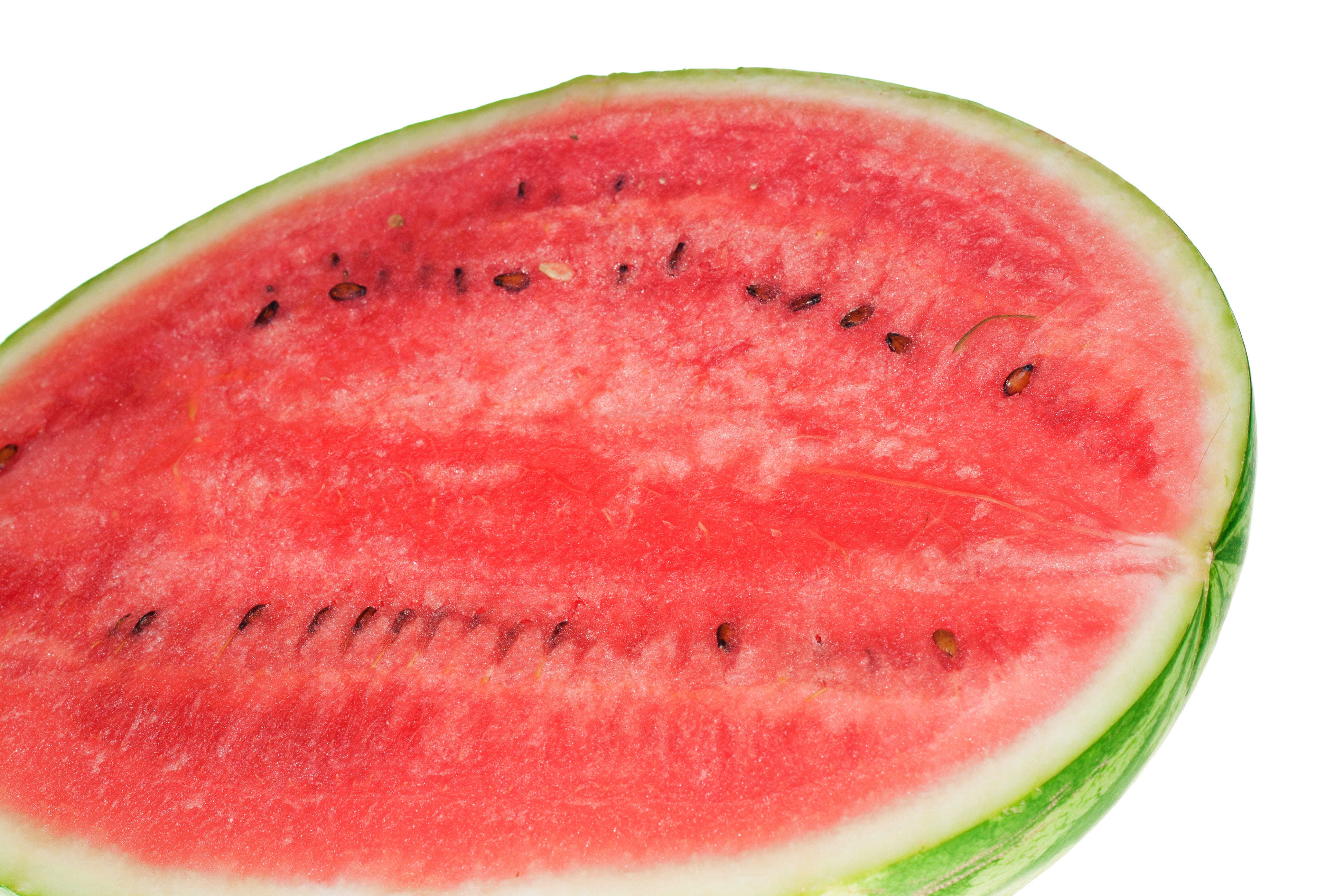 fresh, close-up, fruit, cut out, juicy, red, food and drink, 4K, watermelon, no people, white, still life, food, dessert, melon, healthy, slice, healthy eating, HD Wallpaper