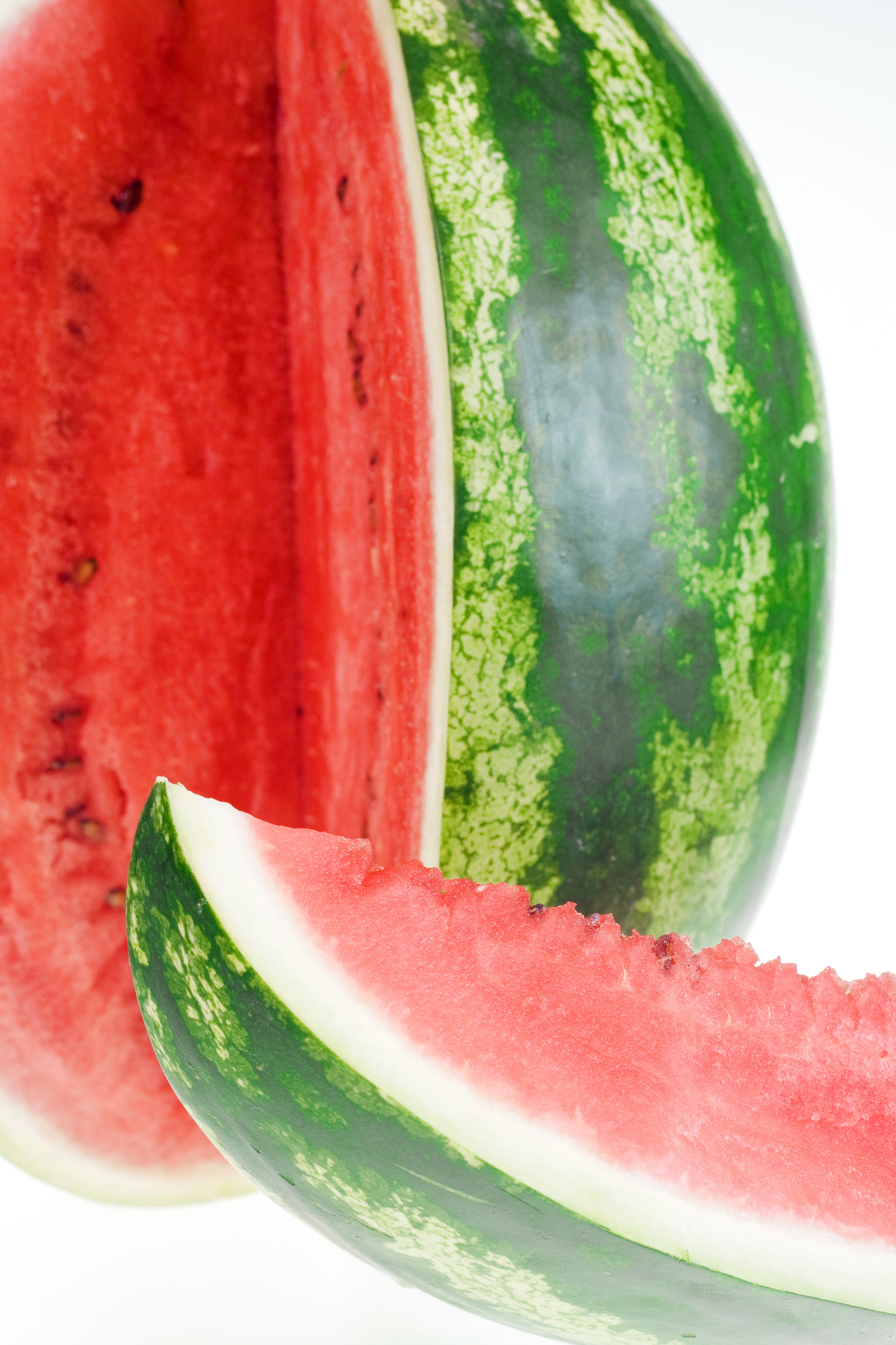 freshness, studio, fruit, isolated, ripe, refreshment, wellbeing, food, watermelon, juicy, slice, nutrition, healthyfood, close-up, chopped, cut, green color, Phone HD Wallpaper