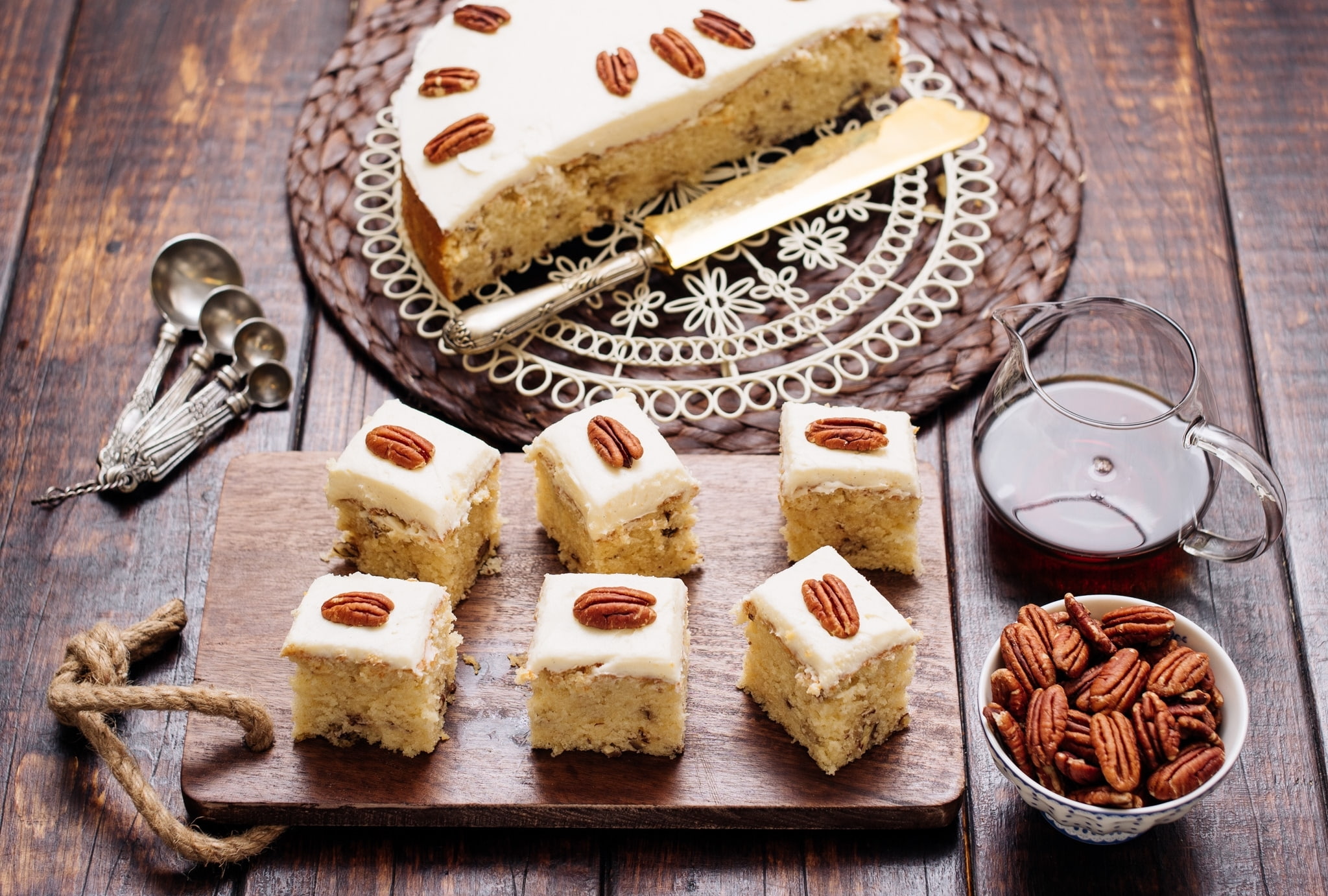 1080P, nuts, cakes, pie, pecan, HD Wallpaper