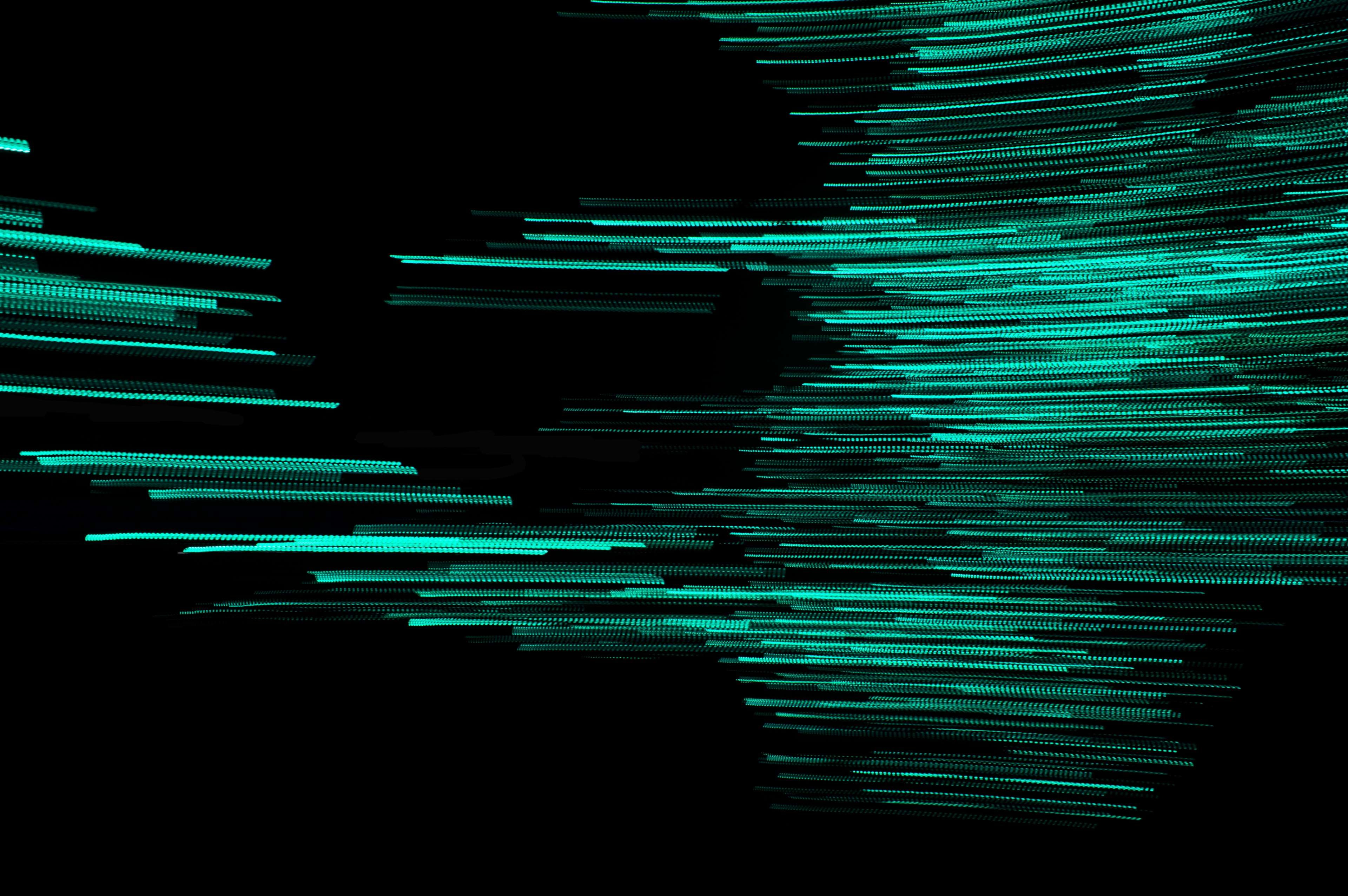 full frame, indoors, movement, long exposure, design, light - natural phenomenon, modern, glow, green color, close-up, illuminated, lighting equipment, HD Wallpaper
