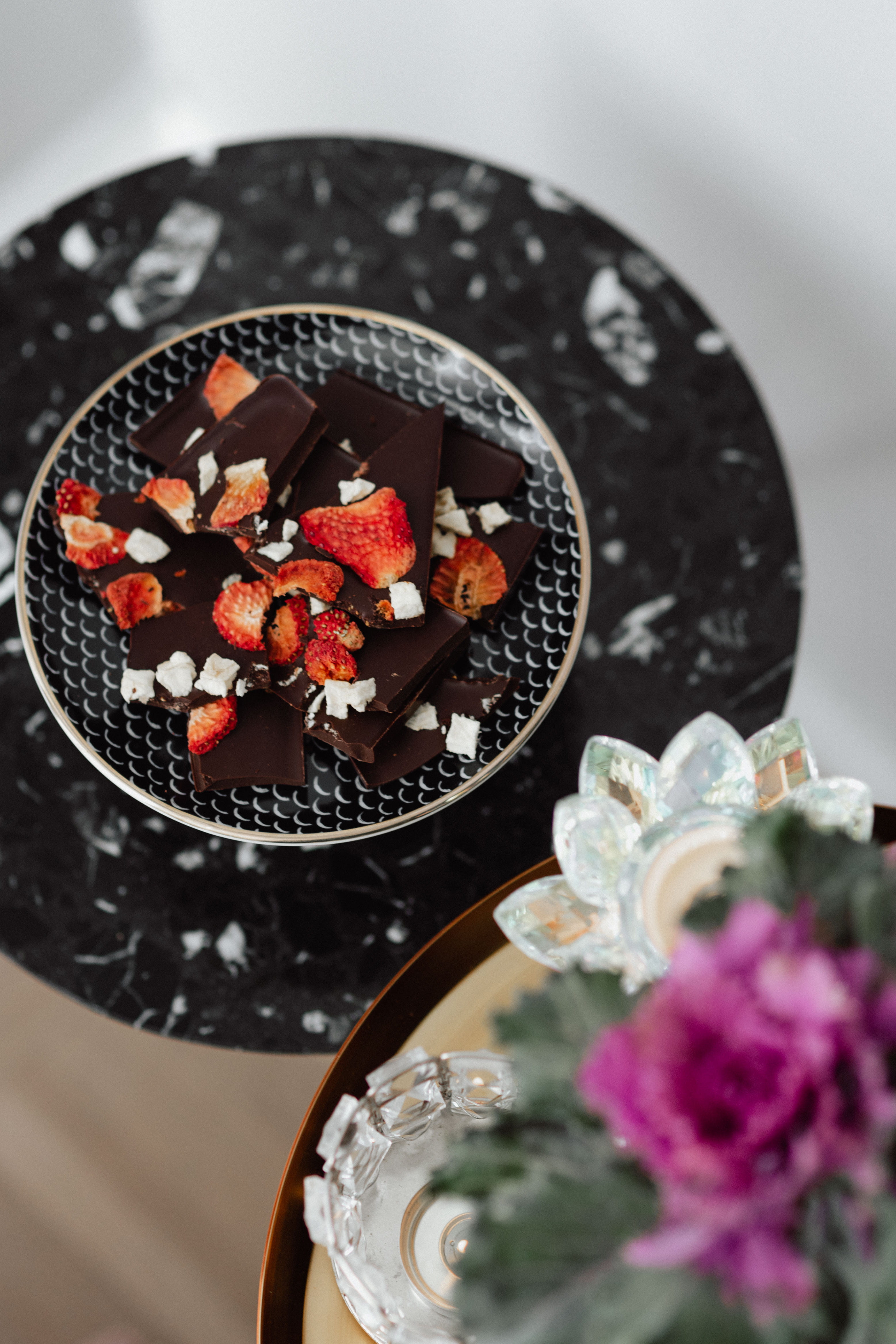 temptation, still life, no people, cake, milk, table, chocolate, 4K, sweet, food, bowl, food and drink, close-up, freshness, unhealthy eating, milk chocolate, Phone HD Wallpaper