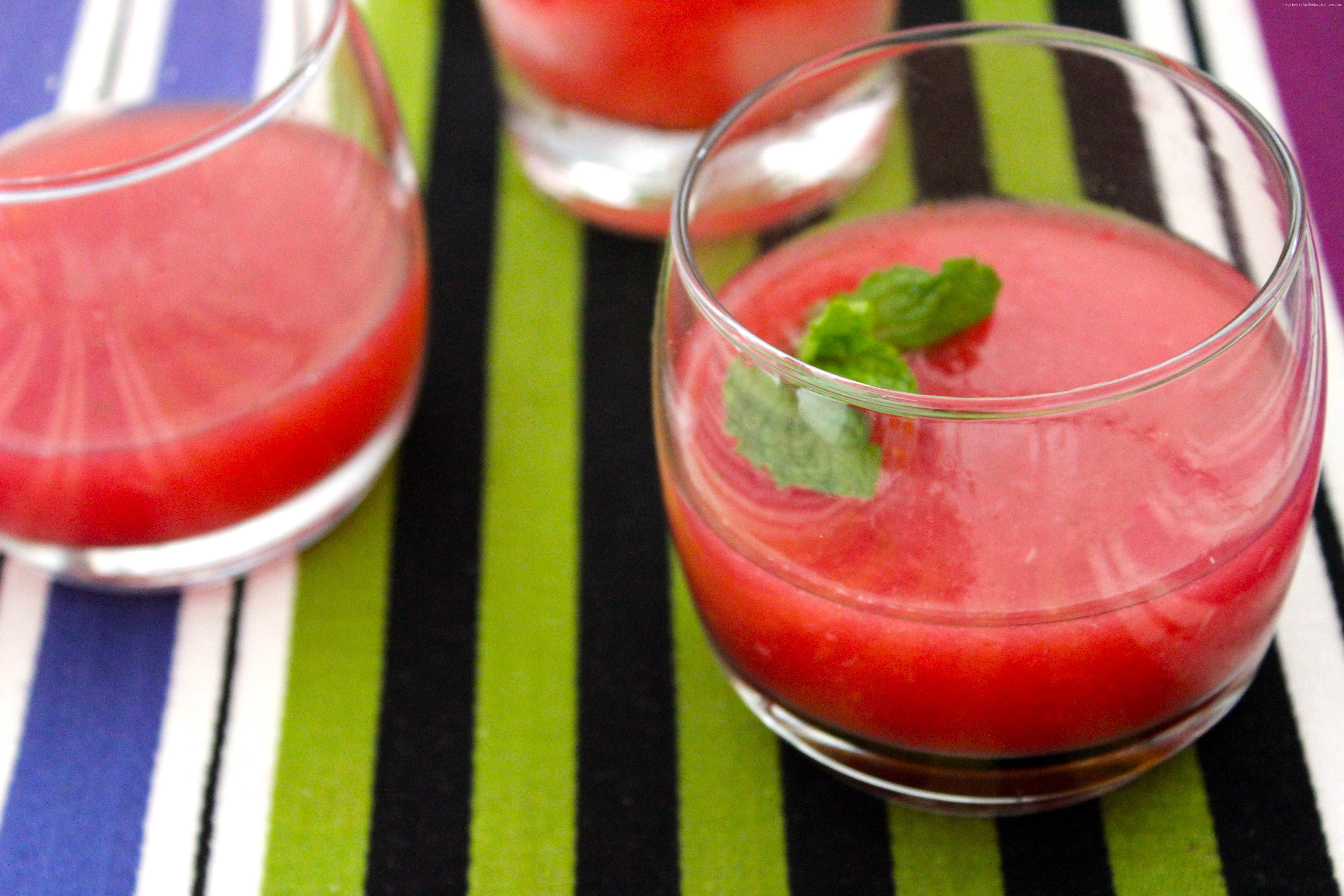 mint, strawberry, 5K, smoothies, watermelon, HD Wallpaper