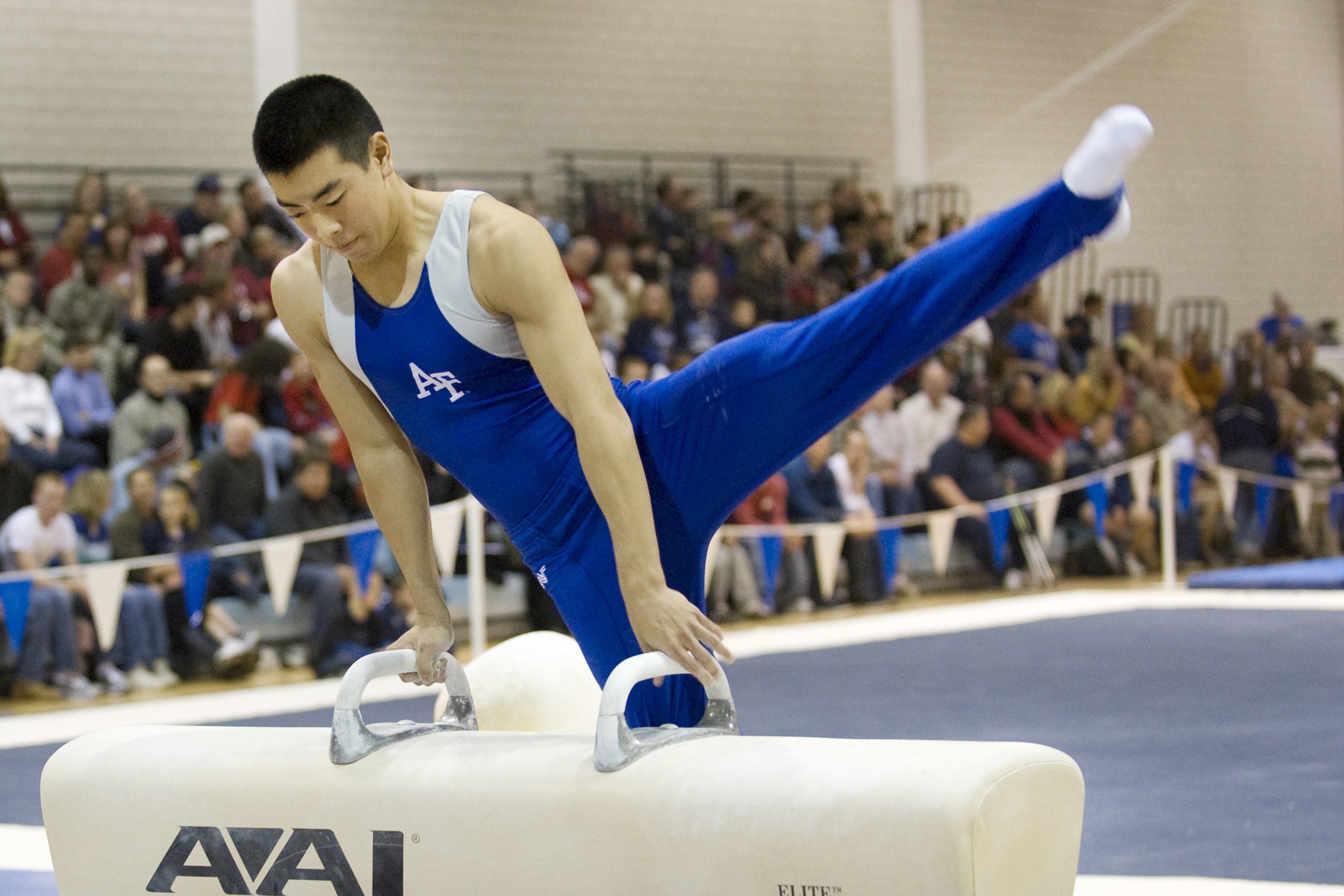 male, college, effort, full length, incidental people, determination, strength, focus on foreground, lifestyles, human arm, pommel horse, fitness, day, HD Wallpaper